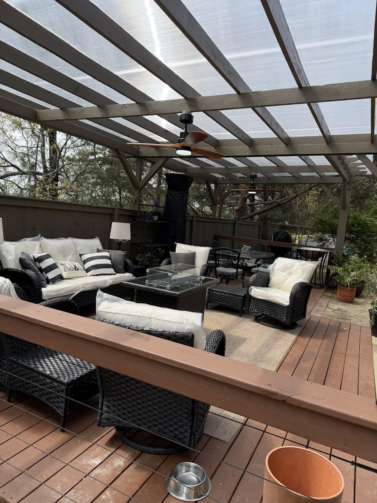 52 Inch Ceiling Fans with Lights and Remote, 3 Solid Wood Blades customer photo 2