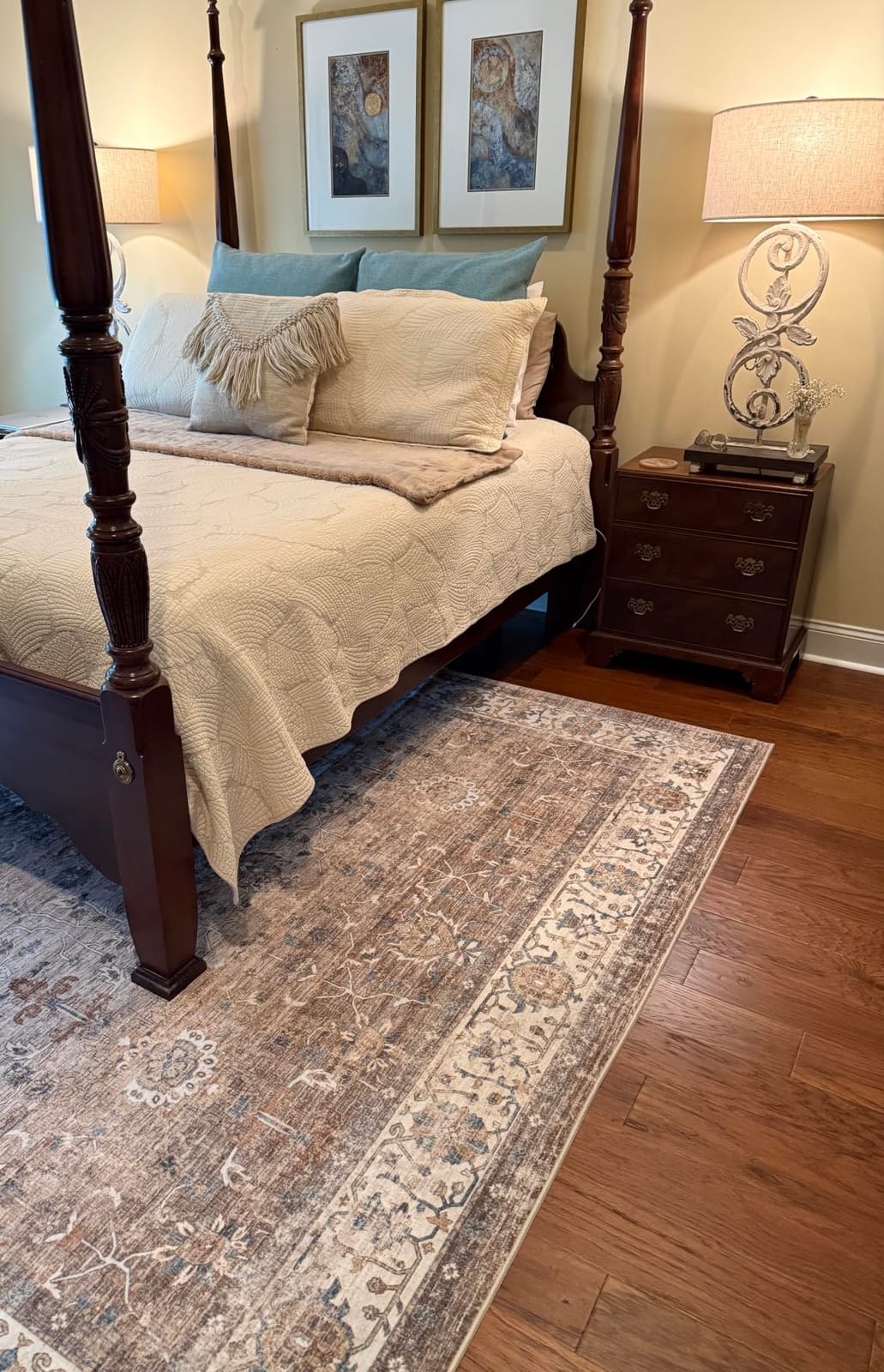 befbee 9x12 Area Rugs for Living Room, Washable Vintage Non Slip Rug customer photo 1