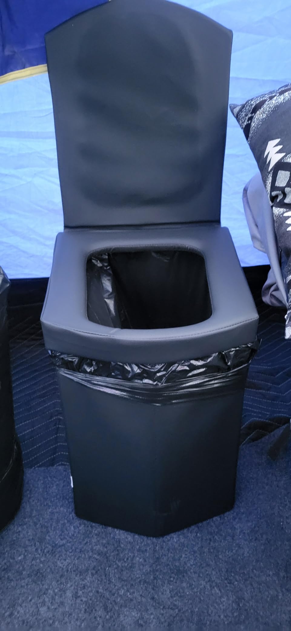 Sckee 2026 Upgraded XL Portable Toilet for Adults,Tall Camping Toilet with Lid and Convenient Carry Bag, Portable Potty for Camping, Hiking, Car Travel,Truck, RV, Boating, Road Trips, Beach customer photo 2