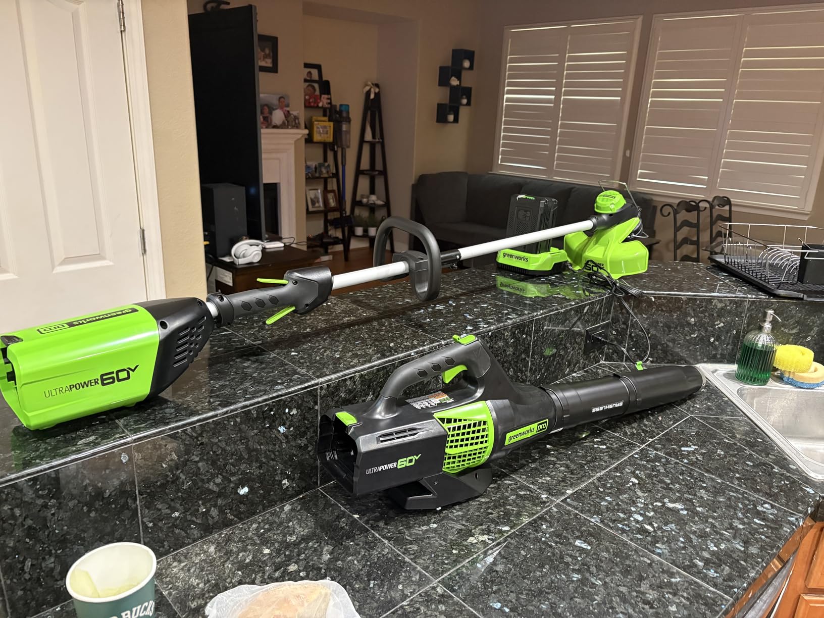 Greenworks 60V 13 in String Trimmer & 540 CFM Blower Combo, 4.0 Ah Battery customer photo 2