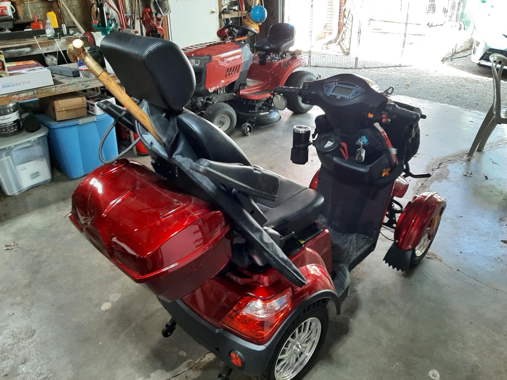 Mobility Scooters for Seniors & Adults 500lbs Capacity - 800W All Terrain Electric Powered Mobility Cart - Heavy Duty Mobility Scooter for Elderly w/Charger Remote Keys (Blue) customer photo 1