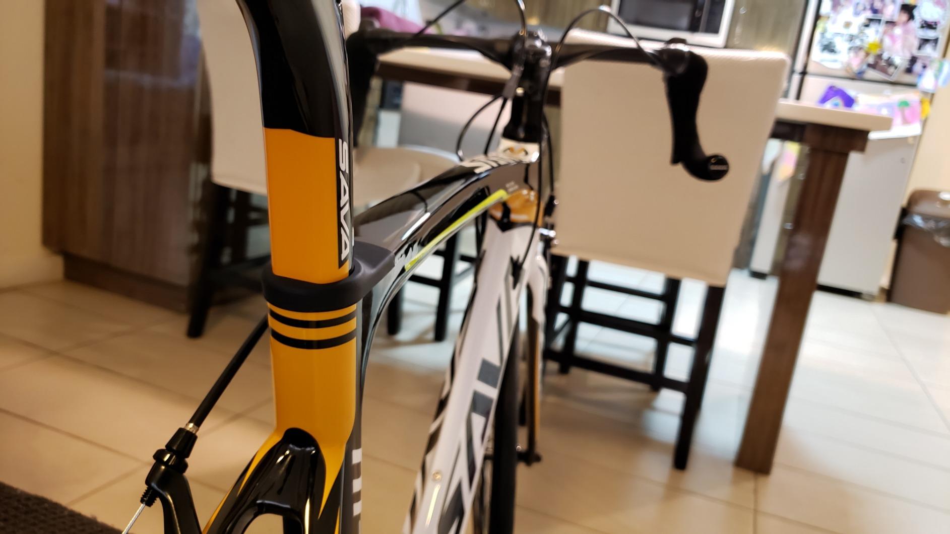 SAVADECK Carbon Road Bike for Beginners - Adult Racing Bicycle with Shimano SORA 18-Speed, Lightweight Carbon Fiber Frame & Fork, Double V-Brake customer photo 1