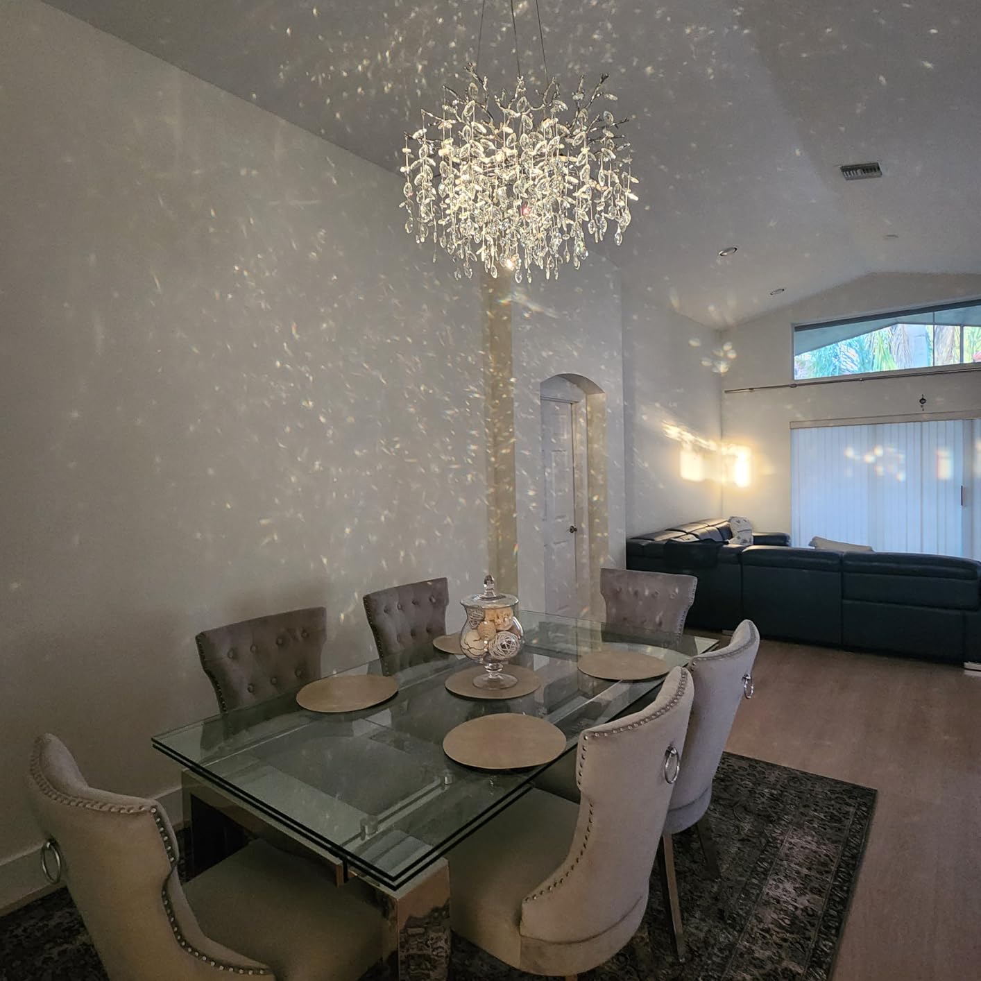 YUYI Modern Crystal Chandelier, 30