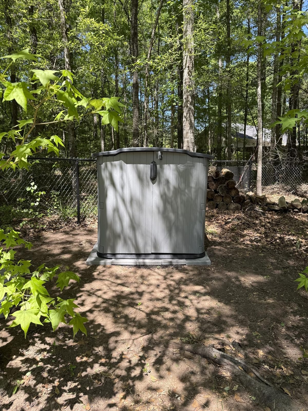 Suncast Horizontal Storage Shed, 98 Cu Ft, Resin, Glidetop, Sliding Lid customer photo 2