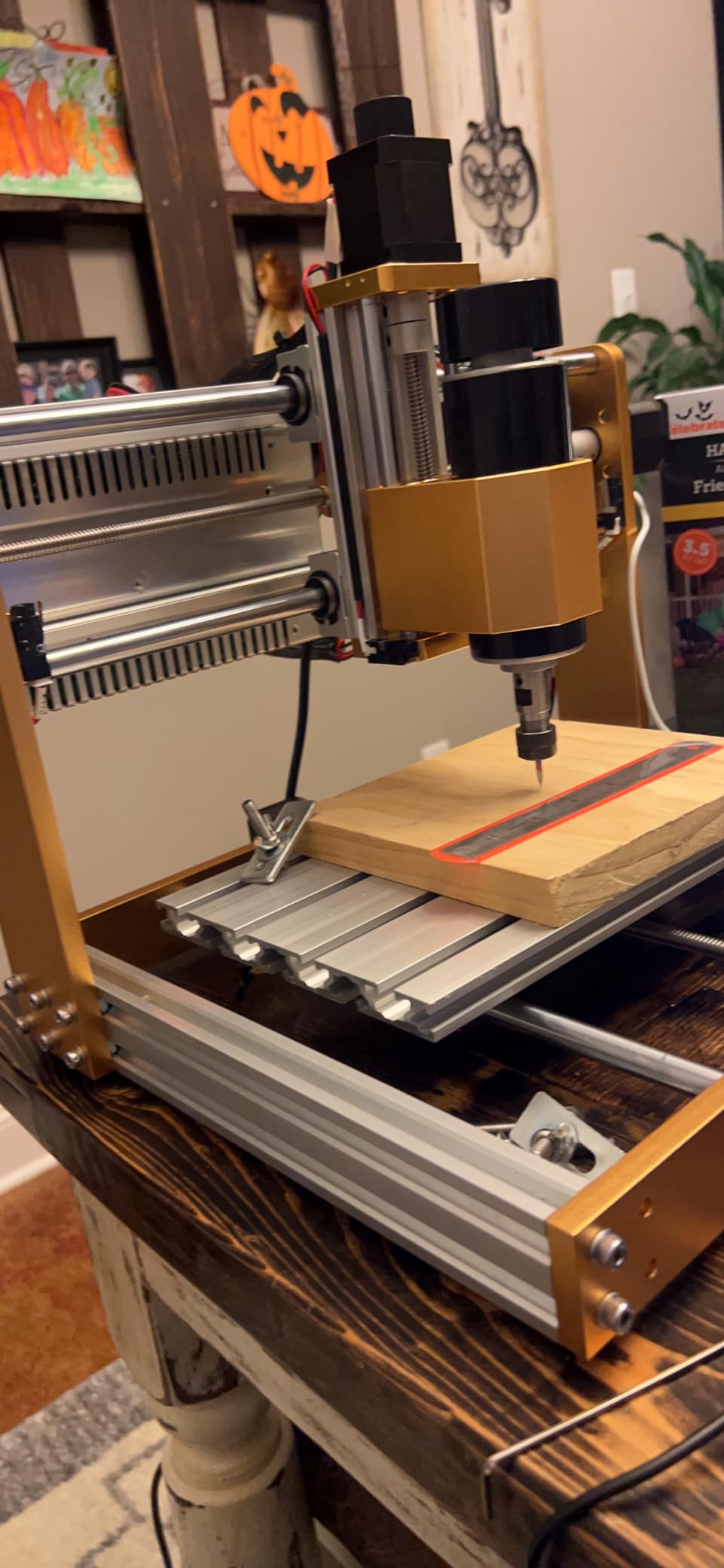 LUNYEE 3018 PRO MAX CNC Machine 500W All-Metal CNC Router Machine 3 Axis Limit Switches & Emergency-Stop with GRBL Offline Control for Cutting Wood Acrylic MDF Plastic, Working Area: 300 x 180 x 80mm customer photo 2