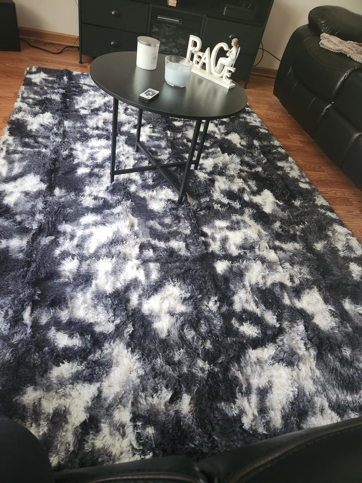 Noahas 2x6 Black Fluffy Soft Runner Rug Non-Slip for Bedroom Dorm Hallway customer photo 1