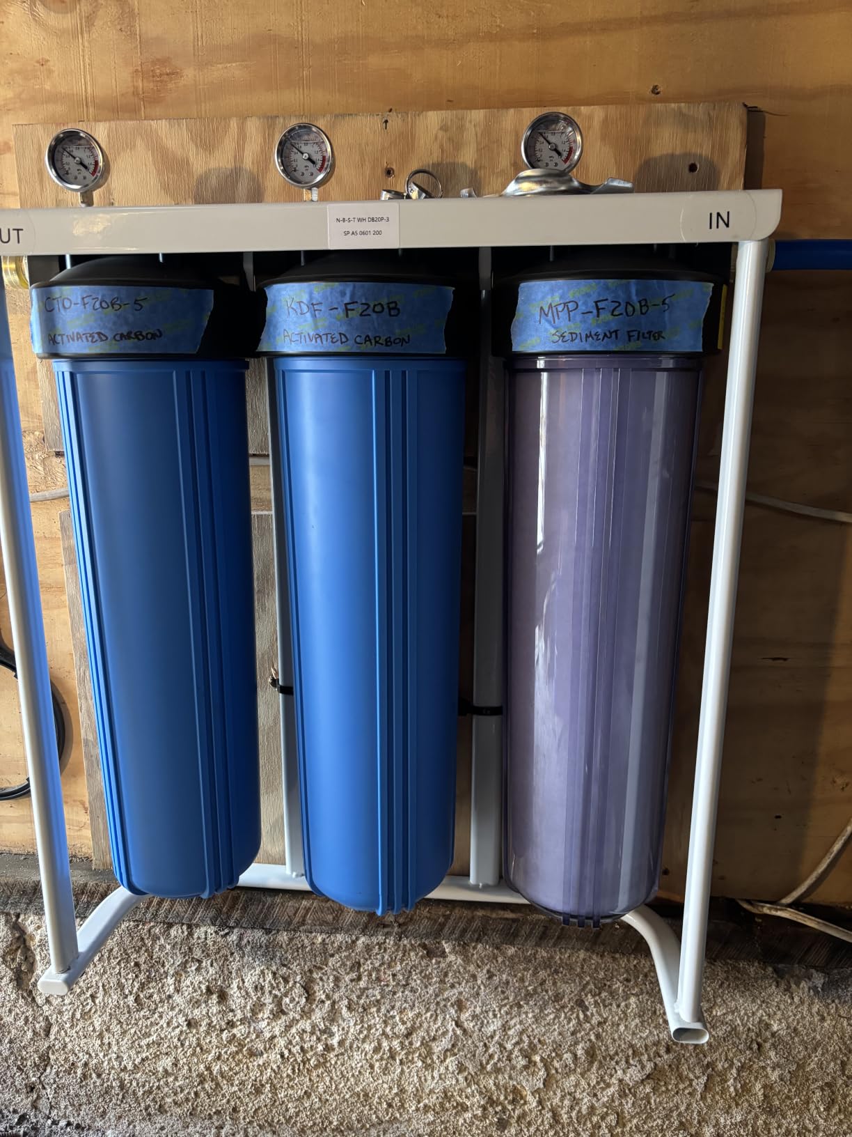 SimPure Whole House Water Filter System, 2 Stages Clear 10