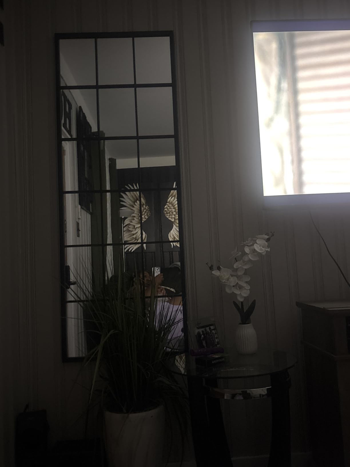 Dewfig Arched Window Wall Mirror, 42