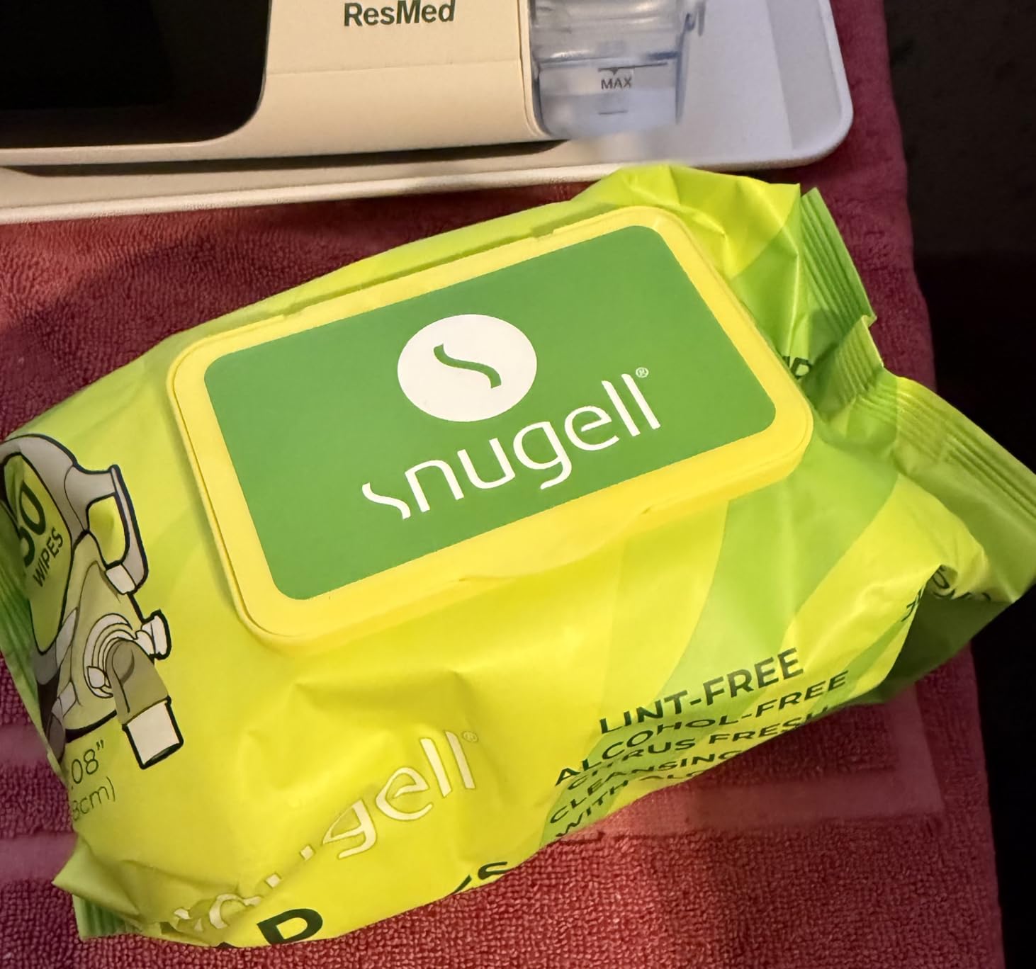 Snugell CPAP Mask Wipes - Travel Size 150 Count (Pack of 1), Unscented customer photo 2
