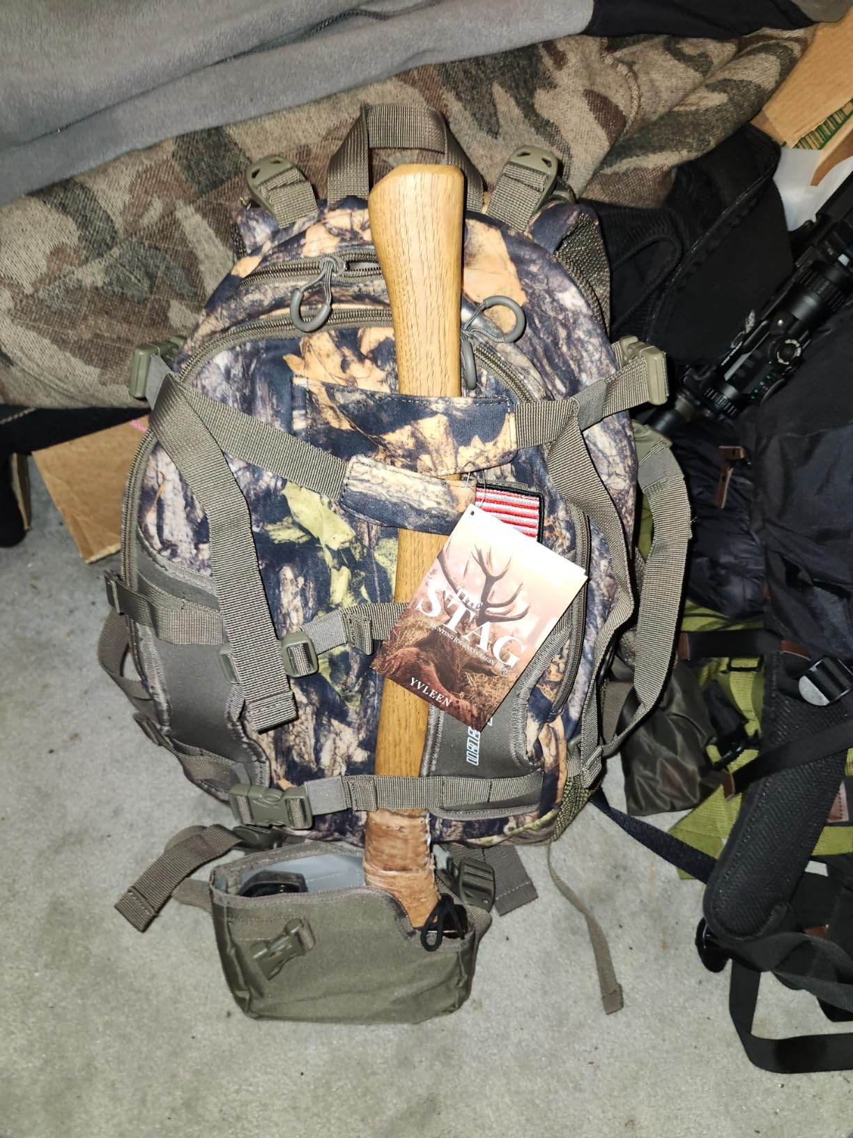 YVLEEN Hunting Backpack, Waterproof Camo Day Pack with Rifle & Bow Holder customer photo 1