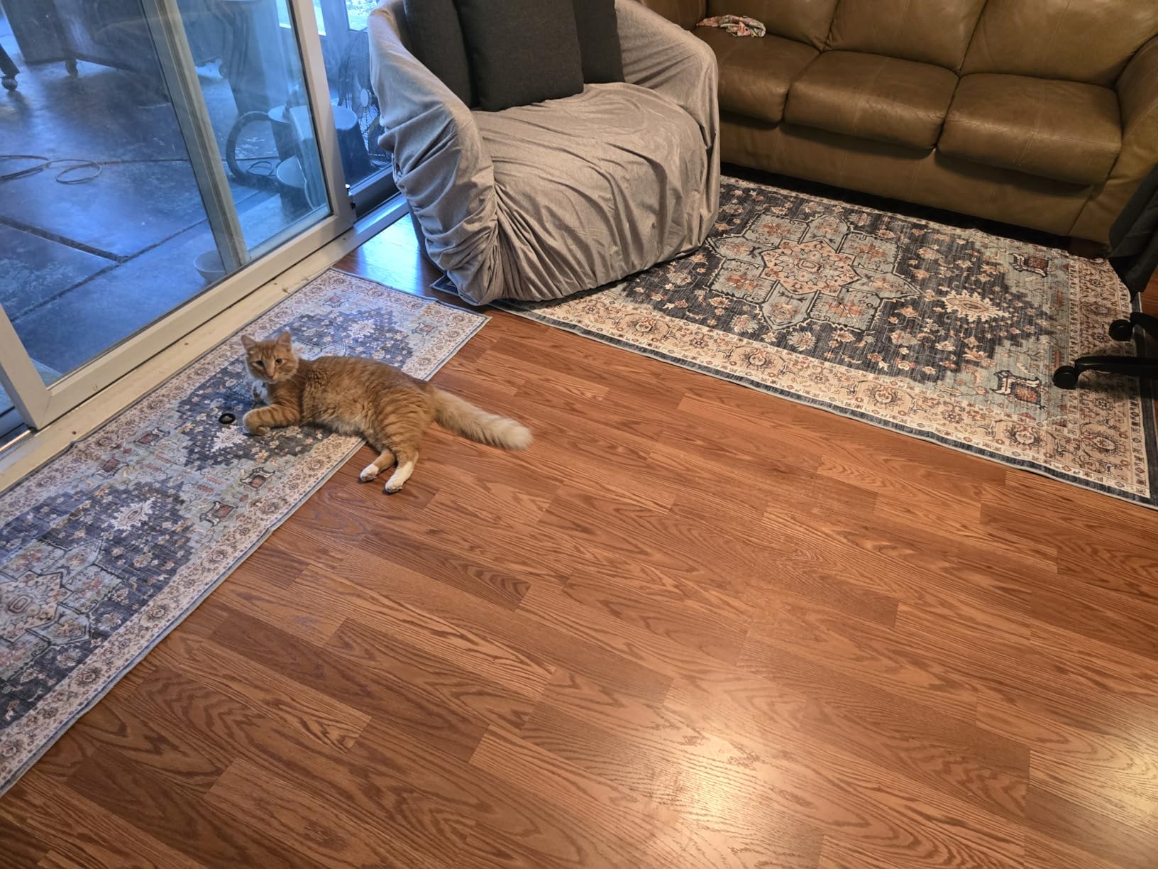 TOPRUUG Washable Oriental Area Rug - 9x12 Rugs for Living Room Soft Carpet for Bedroom Waterproof Floral Distressed Indoor Stain Resistant Non-Shedding Floor Carpets (Red, 9x12) customer photo 1