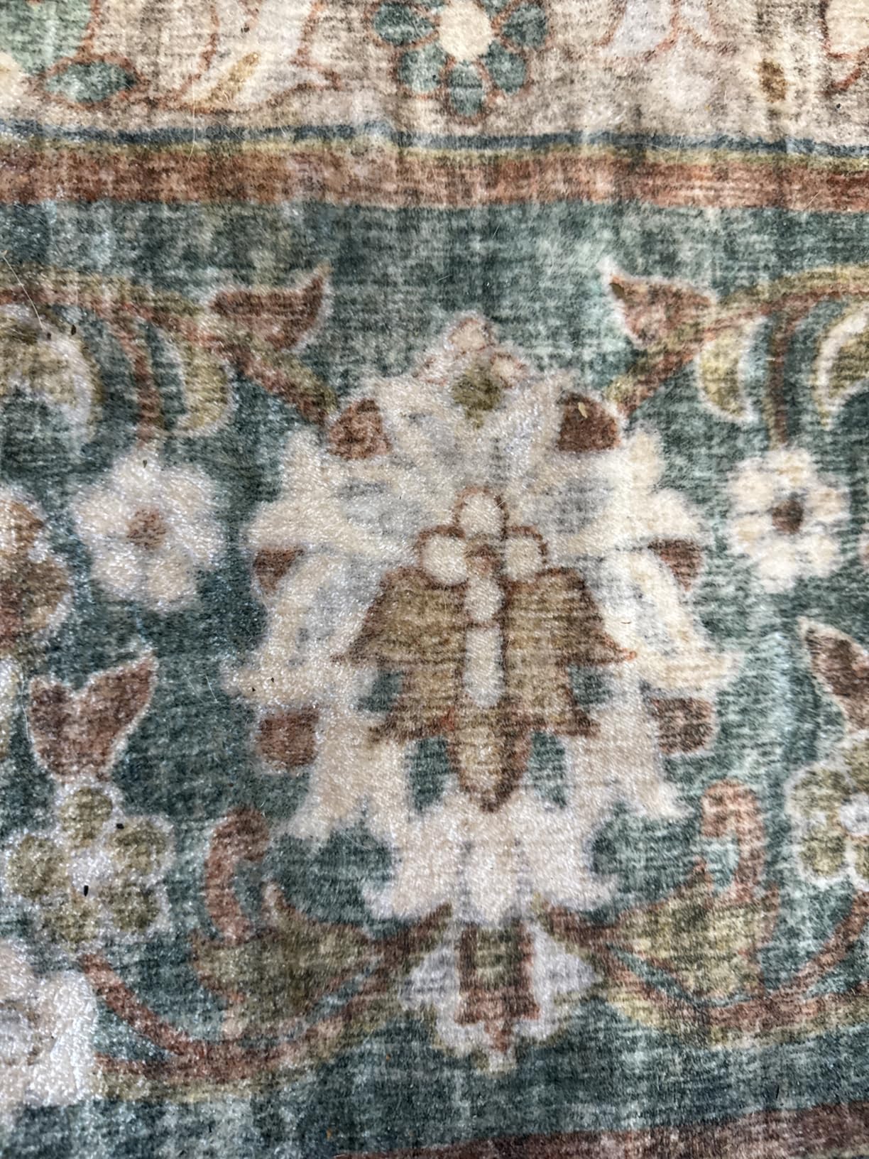 TOPRUUG Washable Oriental Area Rug - 9x12 Rugs for Living Room Soft Carpet for Bedroom Waterproof Floral Distressed Indoor Stain Resistant Non-Shedding Floor Carpets (Red, 9x12) customer photo 2