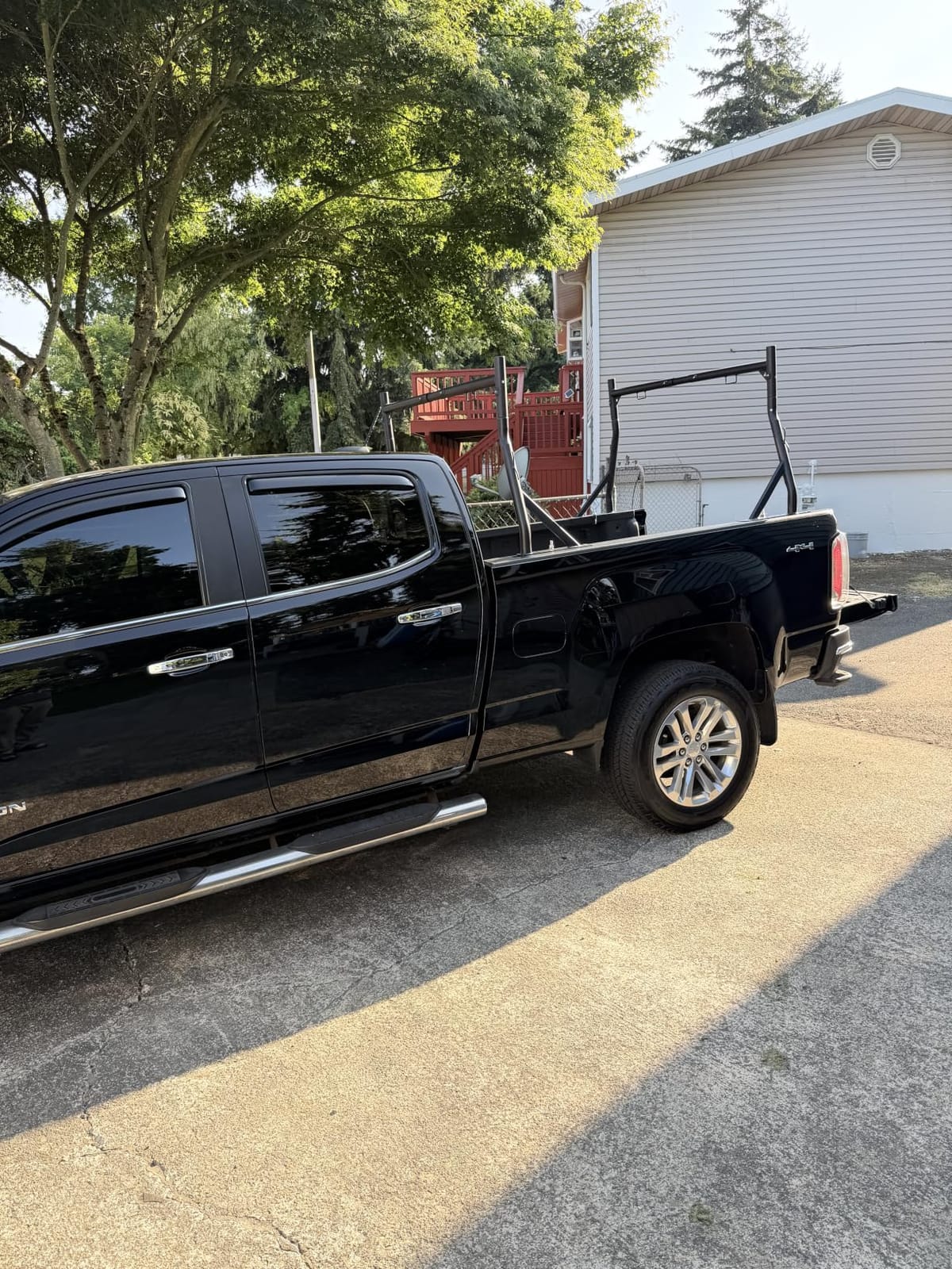 Non-Drilling Steel Truck Rack, Extendable Truck Bed Ladder Rack customer photo 2