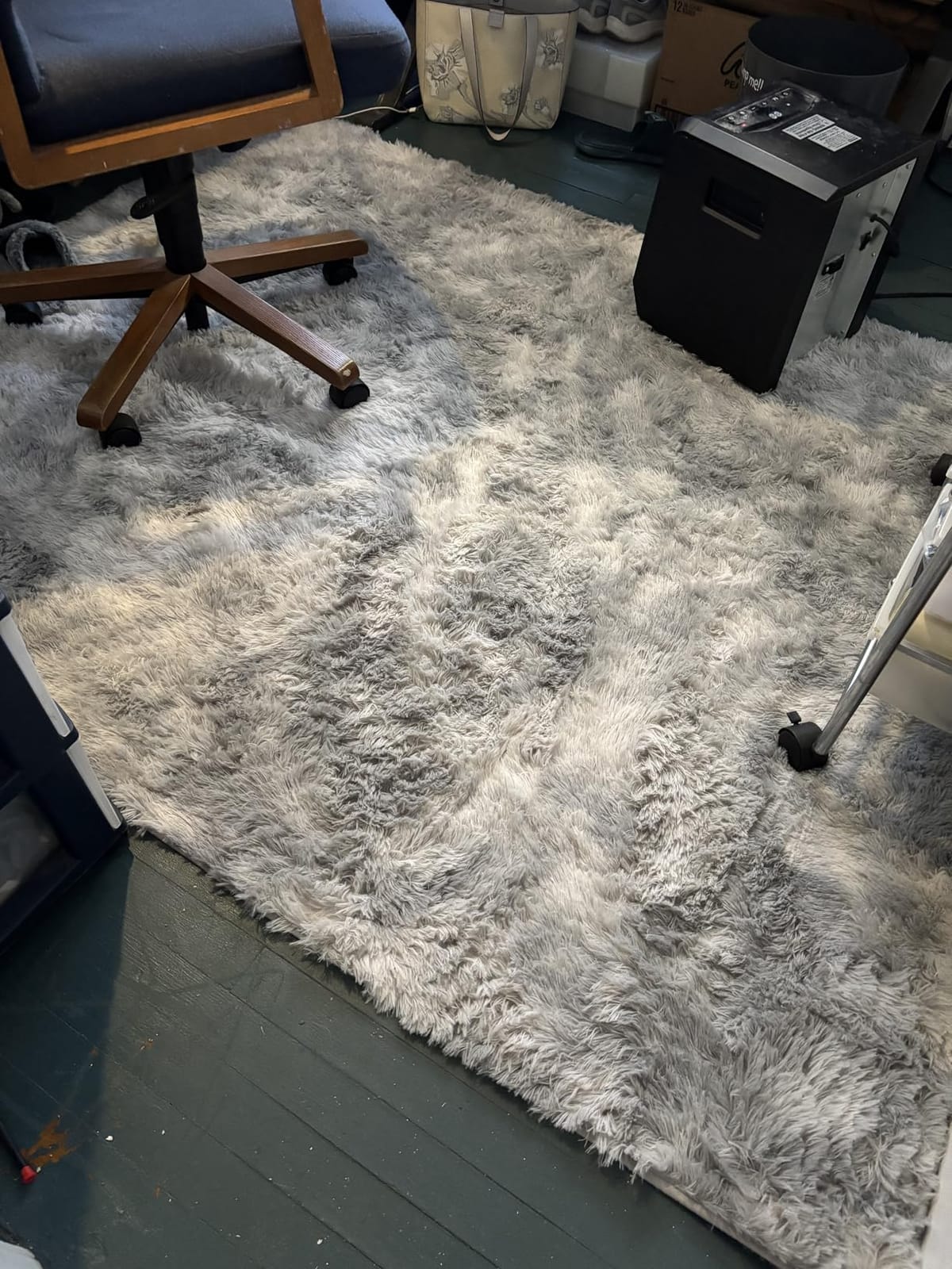 5X8 Ultra Soft Rug for Living Room, 5X8 Fluffy Shag Area Rug for Bedroom, Modern Shaggy Carpets Fuzzy Rug for Teens Dorm Nursery Home Decor Aesthetic, Upgrade Anti-Skid Durable, Grey customer photo 1