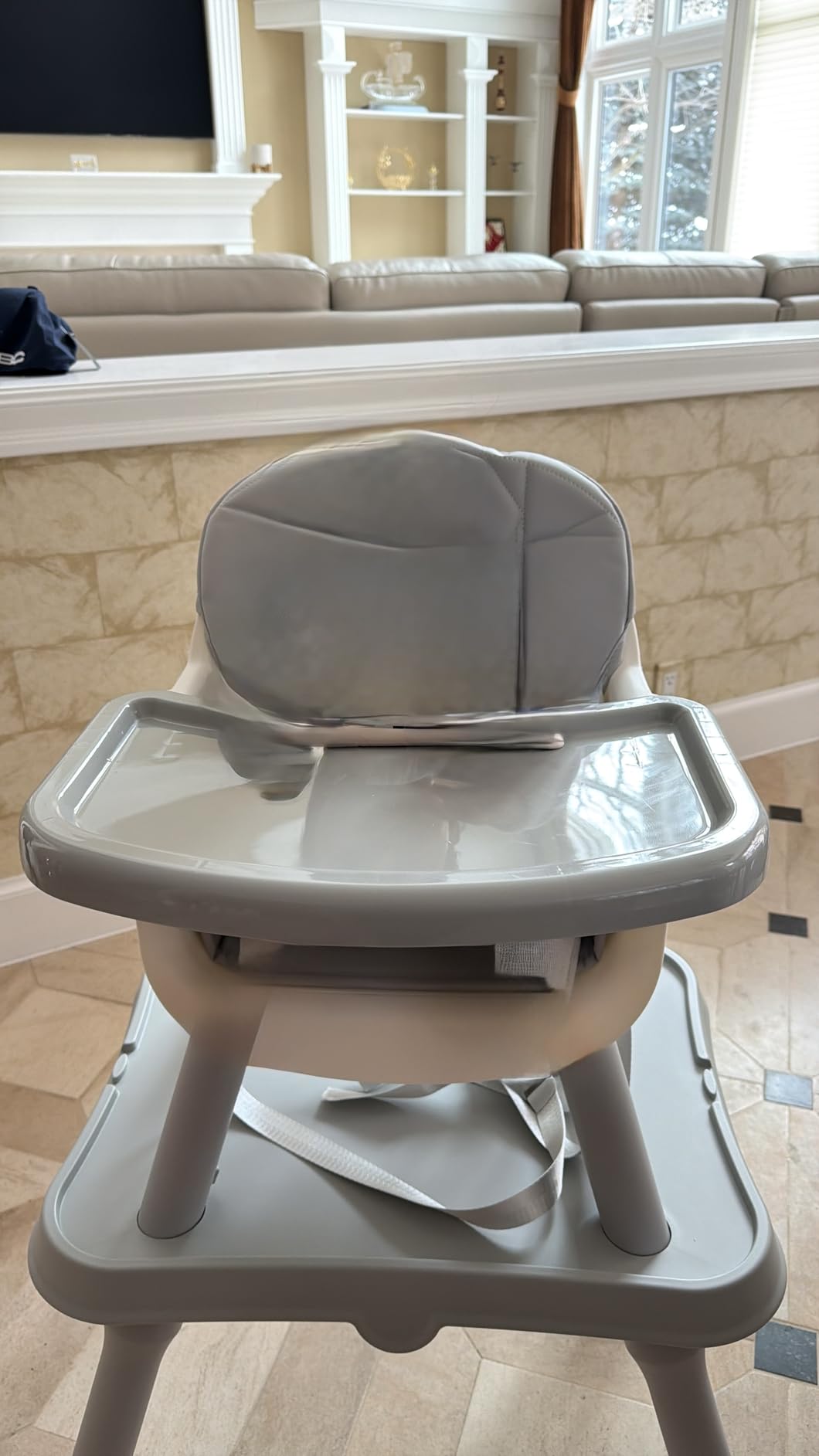 UNISWAN 6 in 1 Baby High Chair, Highchair for Babies and Toddlers | Convertible Highchair, Booster Seat, 5-Point Harness, Kids Learning Table & Chair customer photo 1