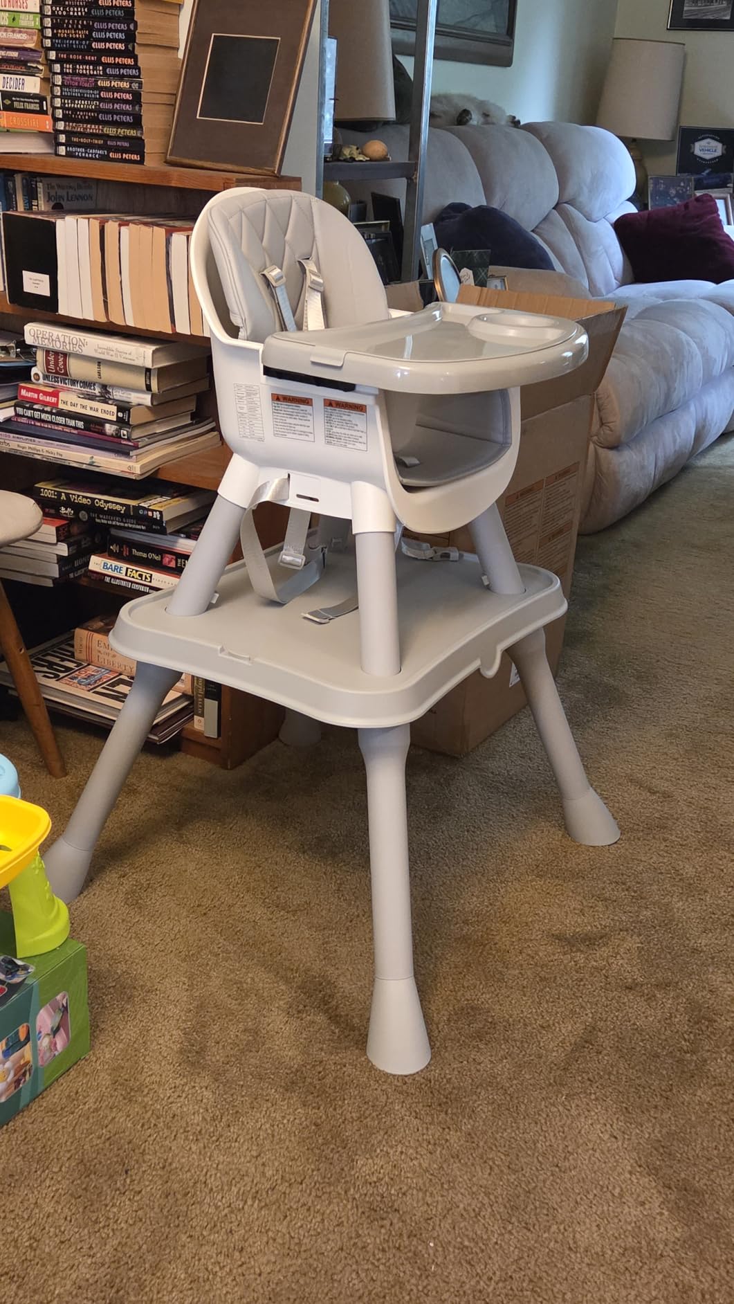 UNISWAN 6 in 1 Baby High Chair, Highchair for Babies and Toddlers | Convertible Highchair, Booster Seat, 5-Point Harness, Kids Learning Table & Chair customer photo 2