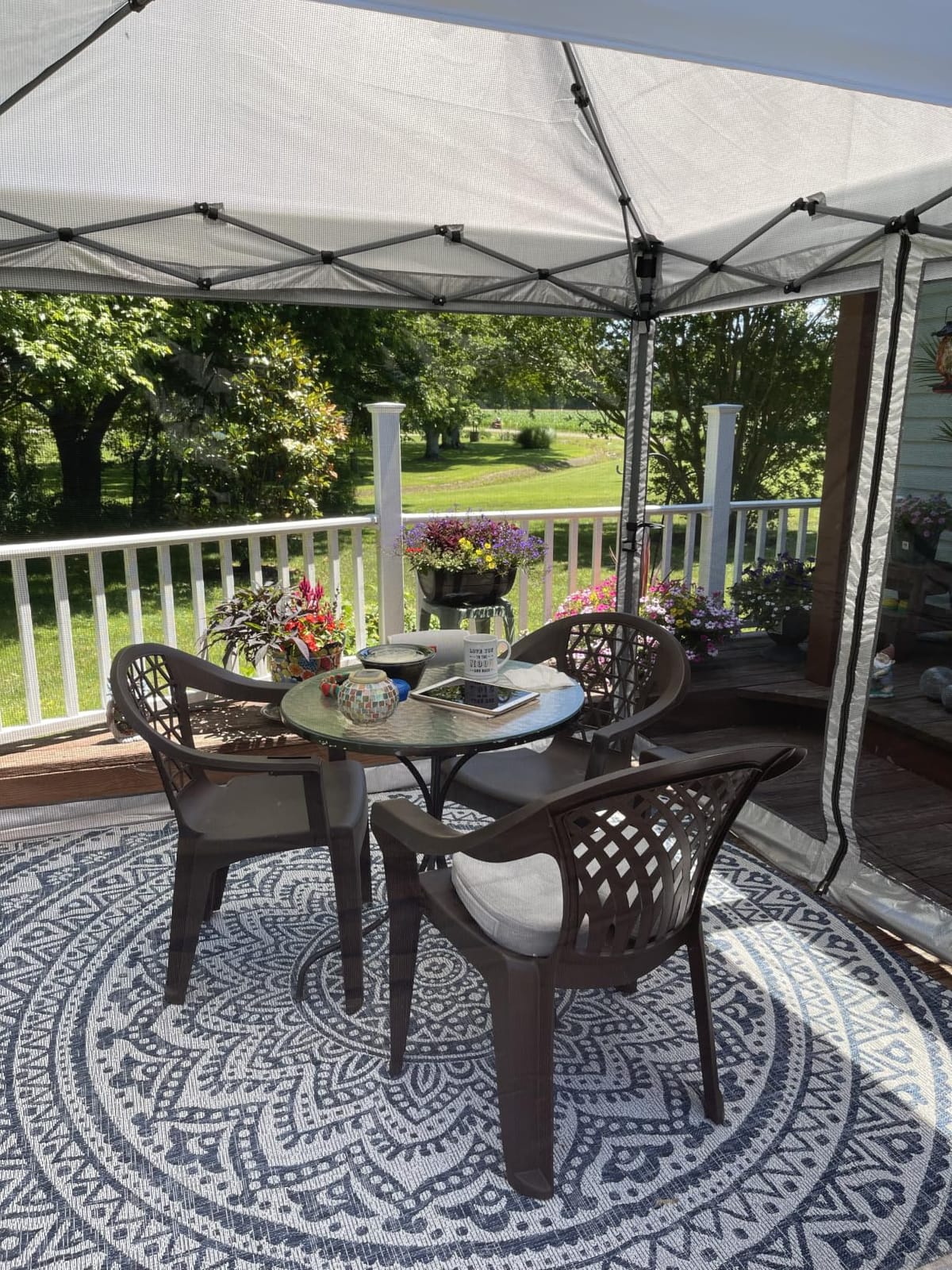 VIVOHOME 10x10ft Outdoor Screen Tent with Mosquito Netting customer photo 2