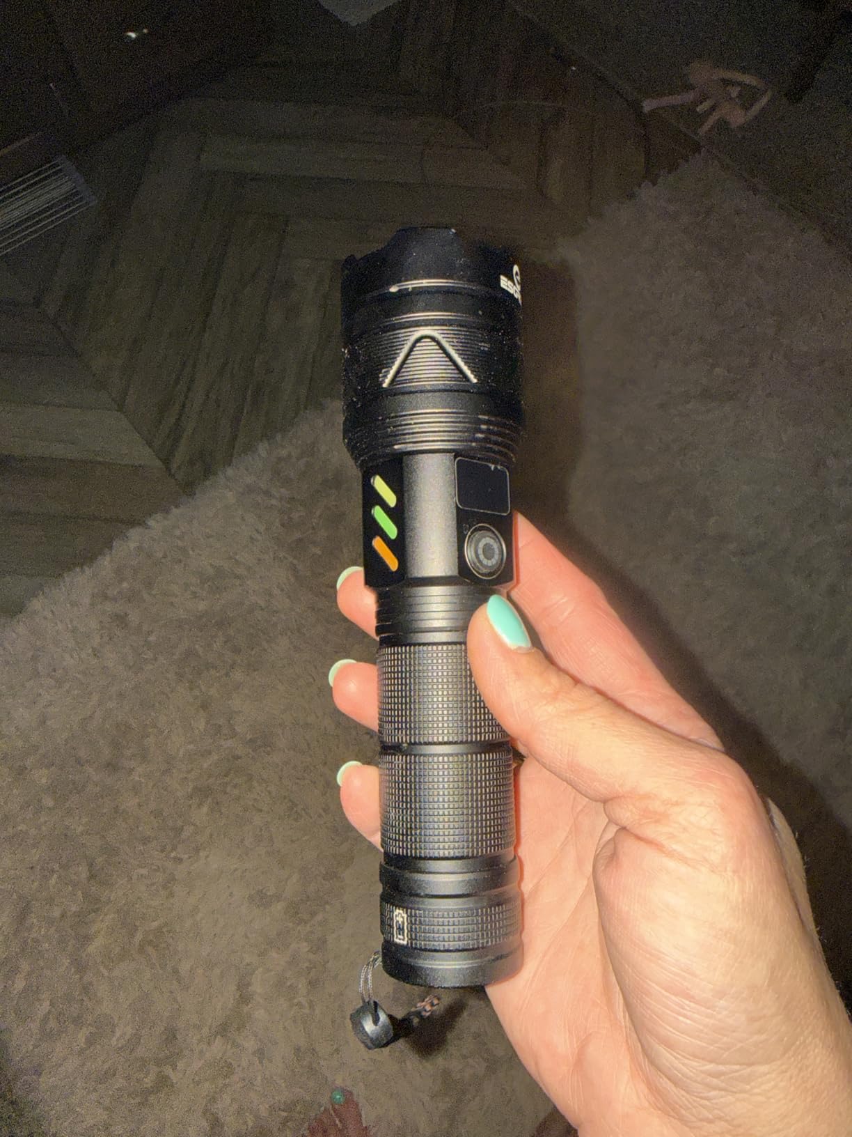 Esgreen Rechargeable Flashlight 100000 High Lumen with Mini UV 365nm Light customer photo 1