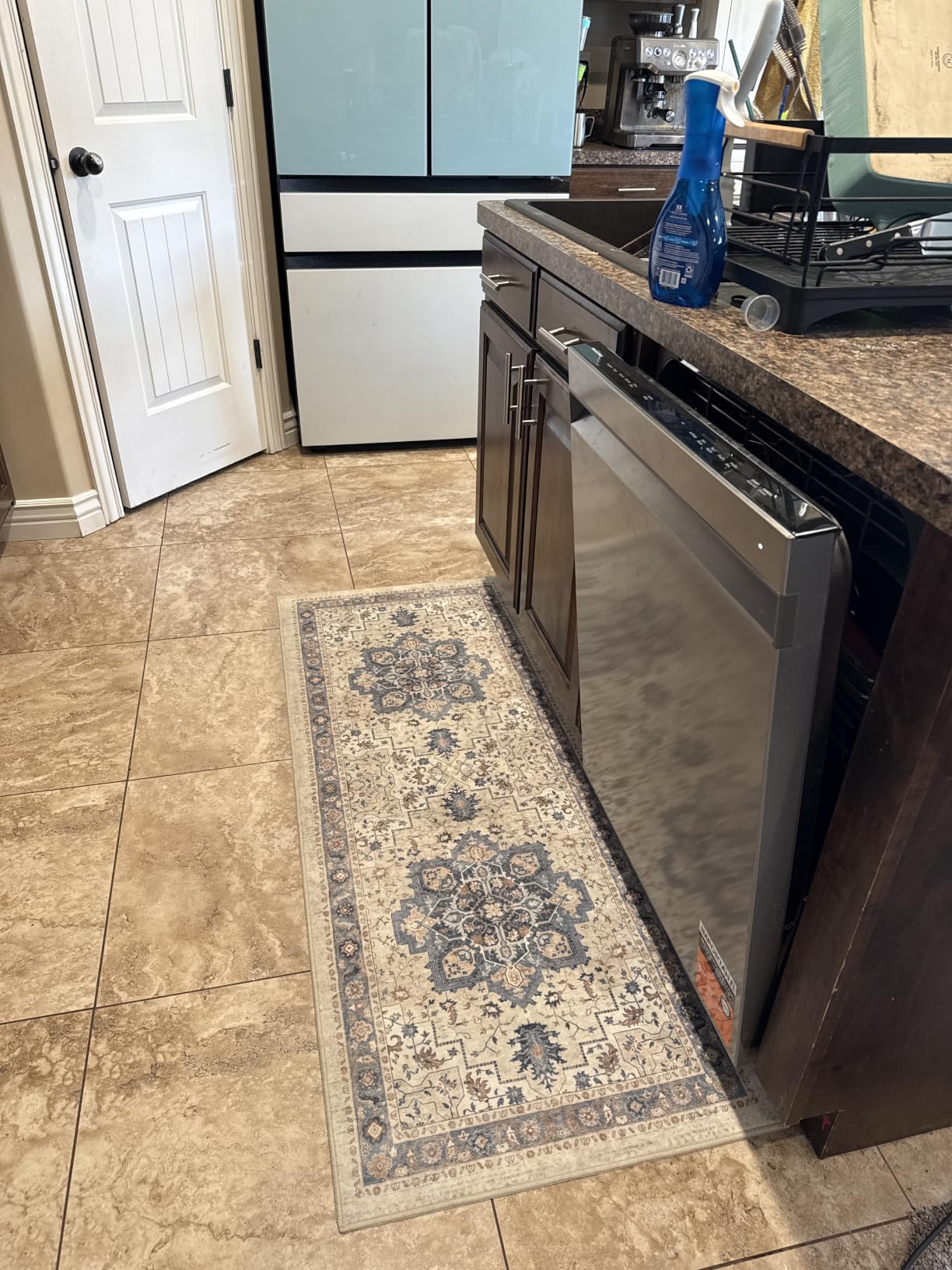 GENIMO 8x10 Washable Area Rugs for Living Room, Non Slip, Light Taupe Brown customer photo 1