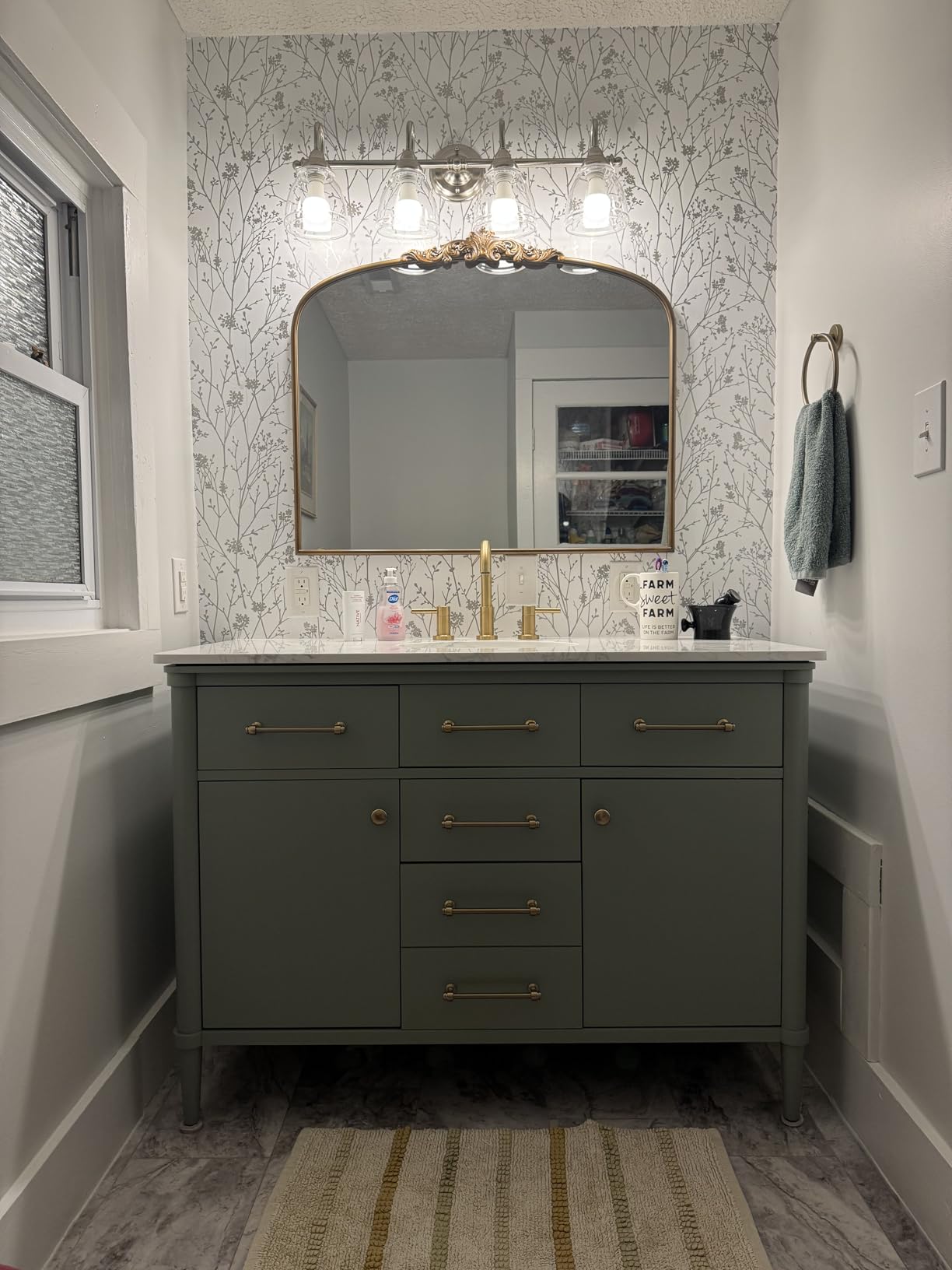 Vintage Gold Mirror 36