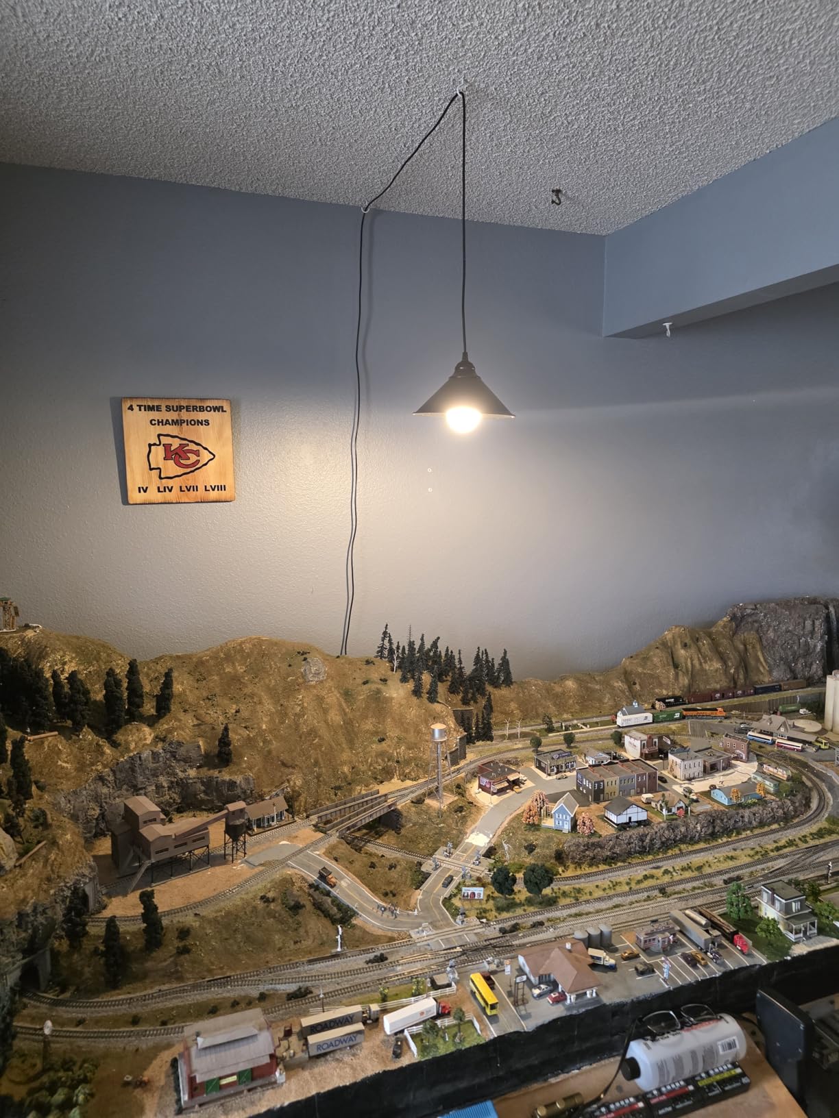 Black Plug in Pendant Light, Industrial Hanging Light with Plug in Cord customer photo 2