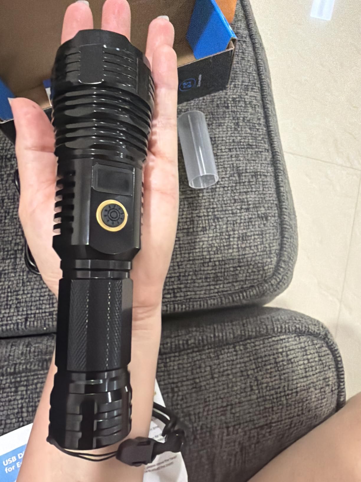 Rechargeable Flashlights High Lumens, 100000LM LED Super Bright Flash Light customer photo 2