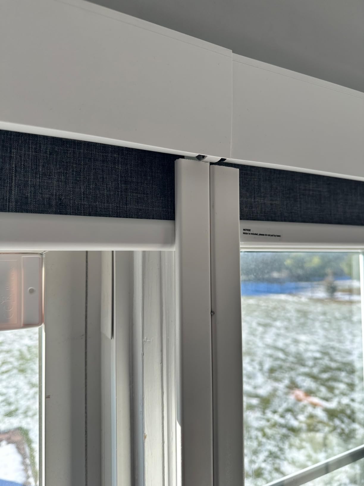 Motorized Blinds with Remote Roller Shades White, 34 x 72 customer photo 1