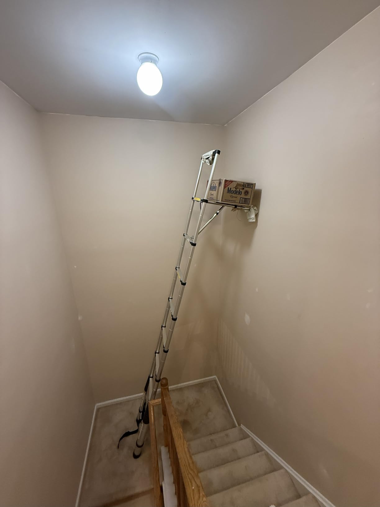 JADDUO Telescoping Ladder, 20.3 FT, Rectangular, Heavy Duty, Silver | 330 LBS Capacity; suitable for outdoor work, RV, attic and home maintenance customer photo 1