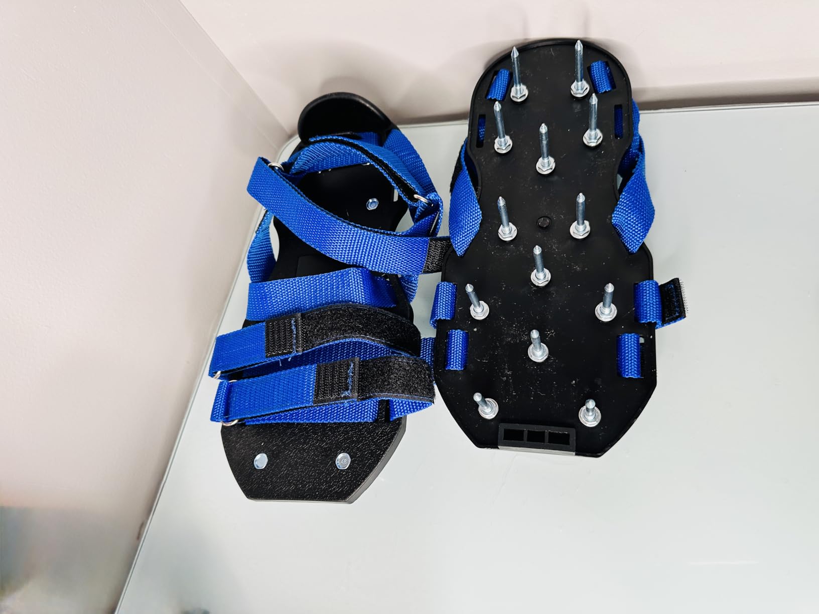Lawn Aerator Shoes Pre‑Assembled with Secure Dual Instep Straps for Lawn customer photo 1