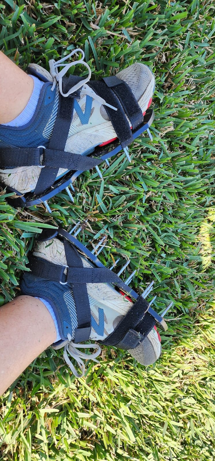 Lawn Aerator Shoes Pre‑Assembled with Secure Dual Instep Straps for Lawn customer photo 2
