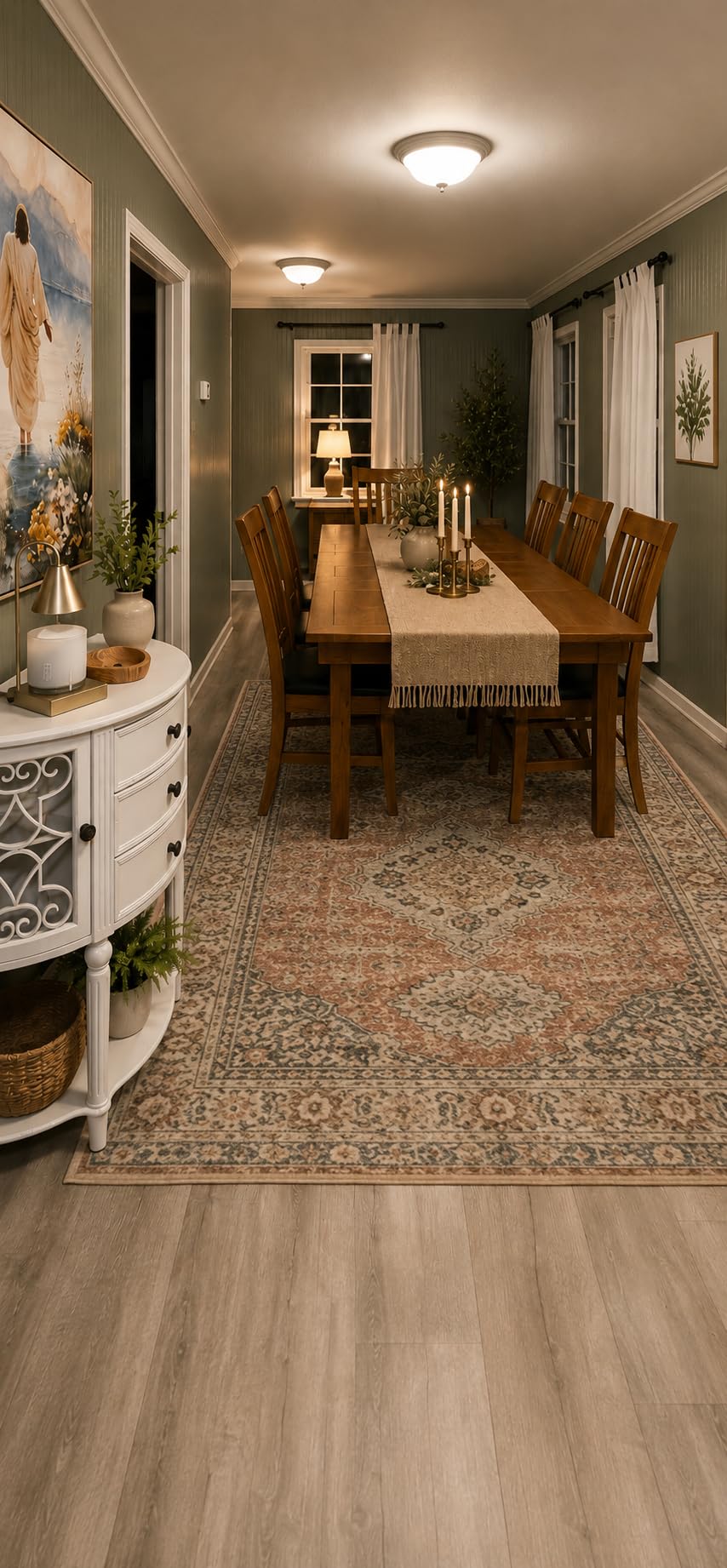 Lahome Oriental Small Area Rug, 2x4 Washable Rugs for Entryway Kitchen customer photo 1