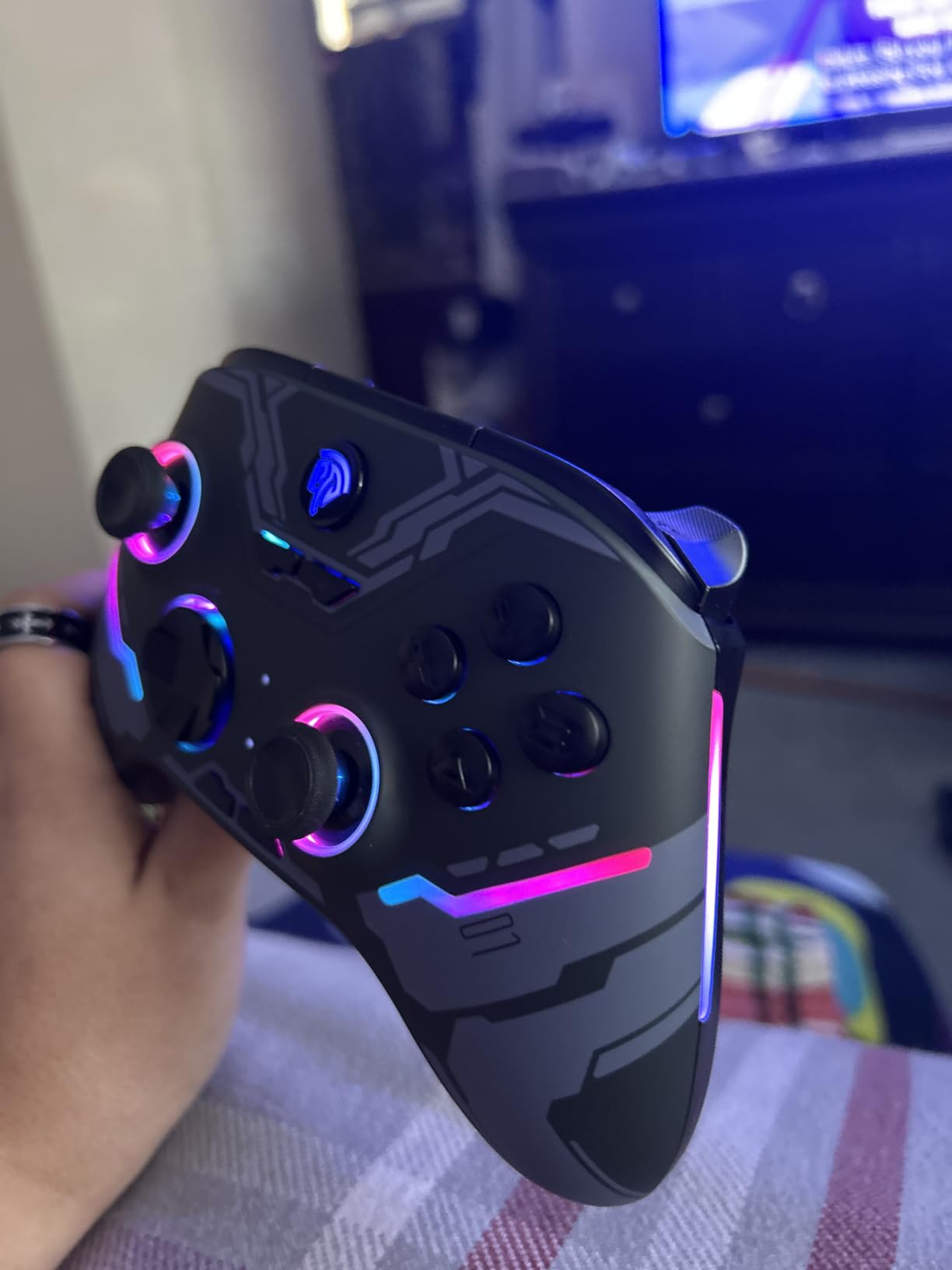 EasySMX X15 Wireless PC & Steam Gaming Controller, Hall Effect, Black customer photo 1