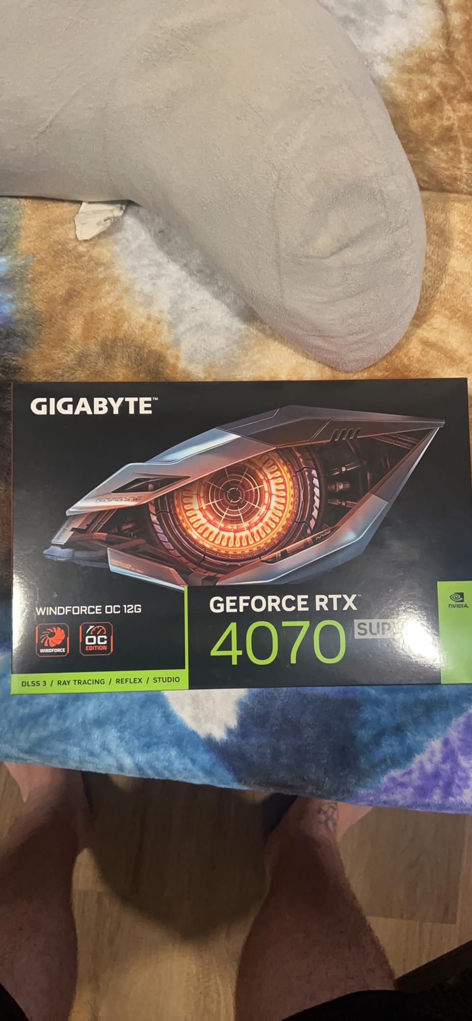 GIGABYTE GeForce RTX 4070 Super WINDFORCE OC 12G Graphics Card, 3X WINDFORCE Fans, 12GB 192-bit GDDR6X, GV-N407SWF3OC-12GD Video Card customer photo 1