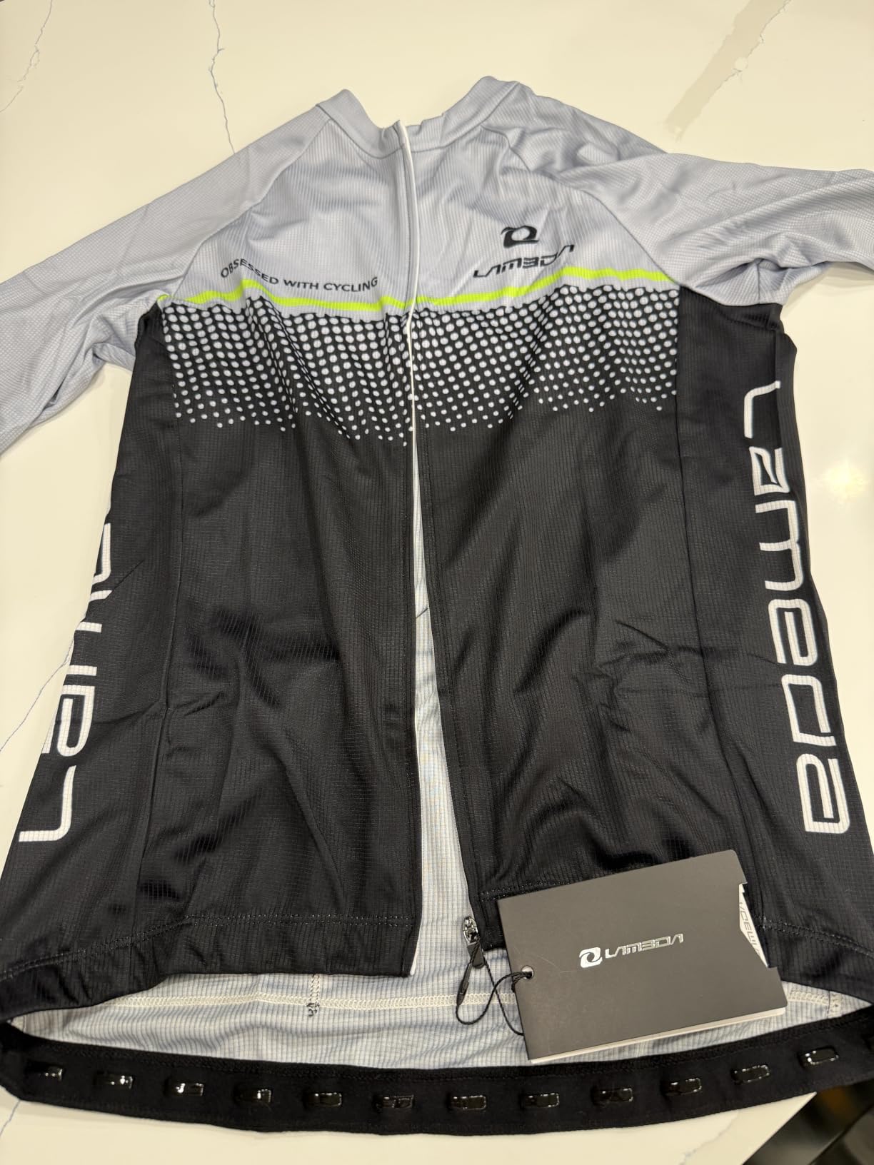 LAMEDA Men's Cycling Jersey Breathable Lightweight Bike Jersey Short Sleeve Quick Dry Moisture Wicking Biking Shirts customer photo 1