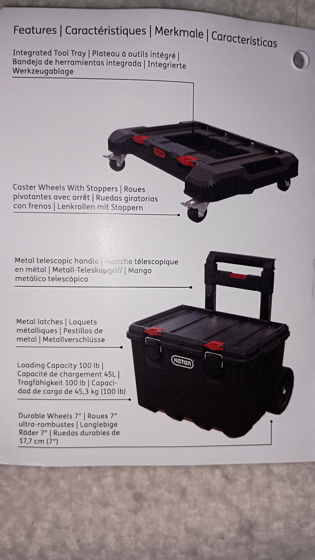Keter Stack N Rolling Tool Box Modular Storage System 3 Piece customer photo 2