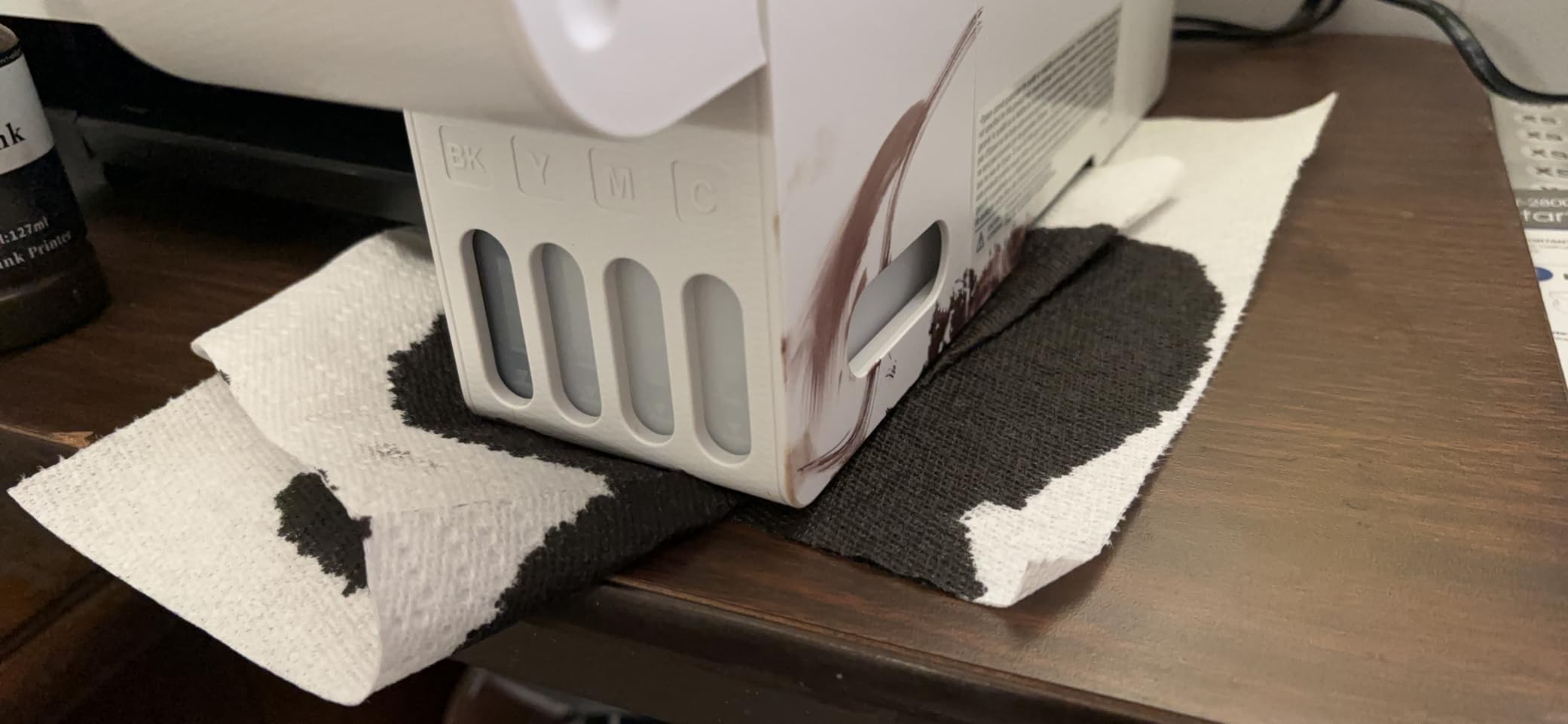 Pinckney Cartridge-Free Super-Tank Printer with Sublimation Ink Bundle for Heat Transfers, Easy Fill, Built-in Scanner & Copier (White) customer photo 2