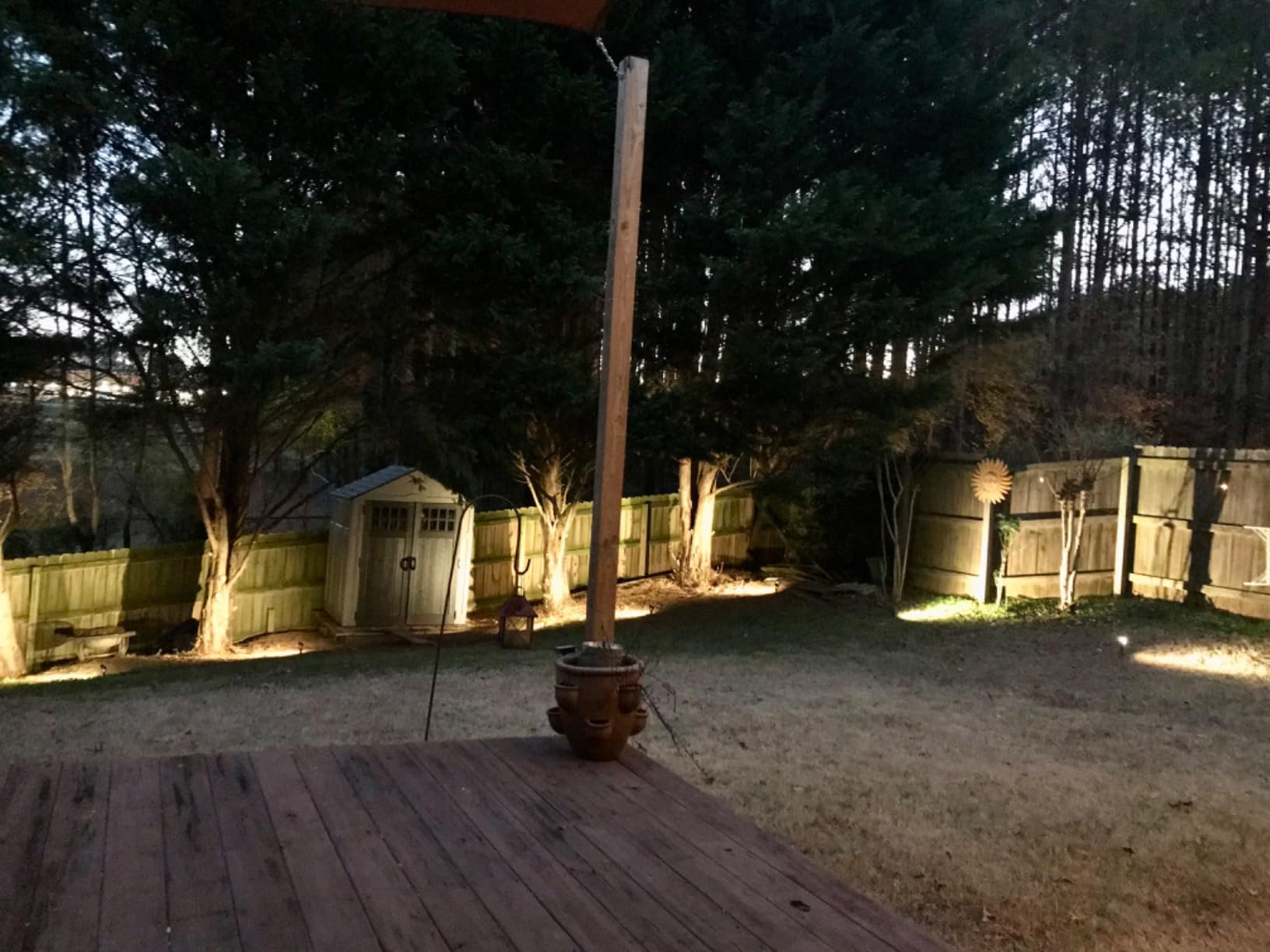Outdoor Landscape lighting Low Voltage, 65.6FT Wired LED Spot light with Plug-in Transformer, IP65 Waterproof Outside Uplight 18W 1800LM for Yard Garden Tree Pathway House, Warm White 3000K, Pack of 6 customer photo 1
