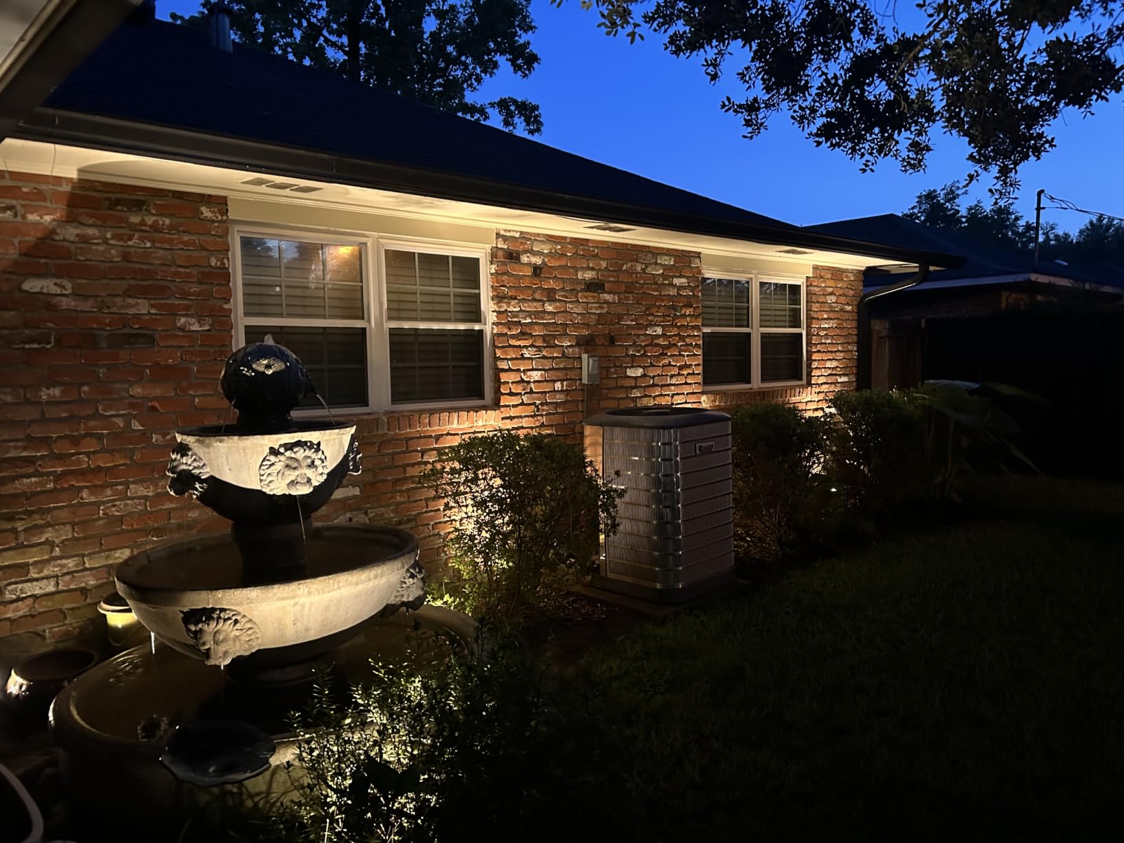 Outdoor Landscape lighting Low Voltage, 65.6FT Wired LED Spot light with Plug-in Transformer, IP65 Waterproof Outside Uplight 18W 1800LM for Yard Garden Tree Pathway House, Warm White 3000K, Pack of 6 customer photo 2