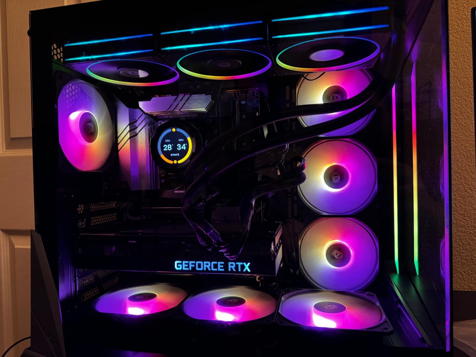 Antec C5 ARGB Mid-Tower ATX PC Case, 7 ARGB PWM Fans, Black customer photo 2