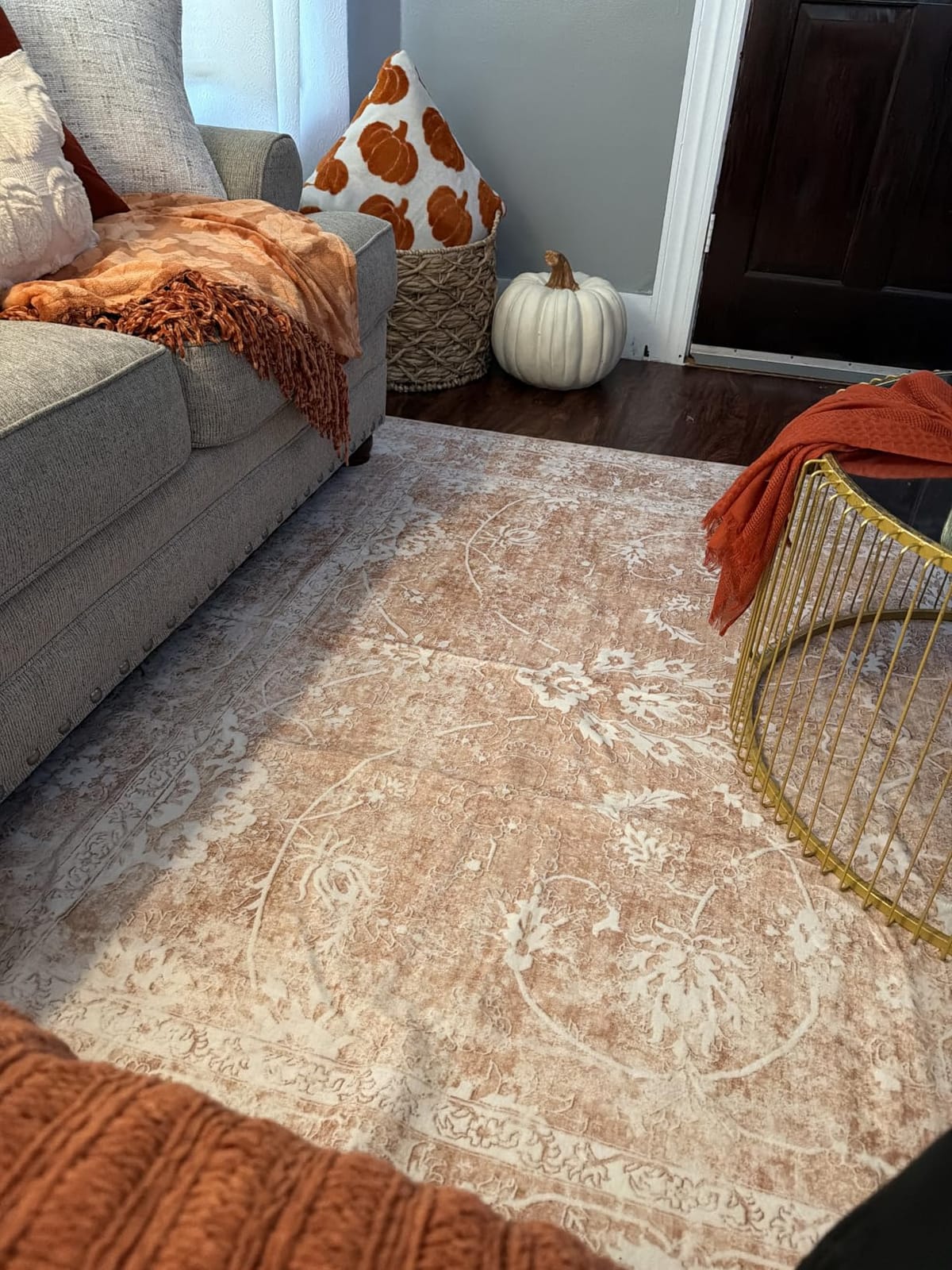 Madane 8x10 Area Rugs for Living Room, Washable Neutral Rug Beige/Brown customer photo 1