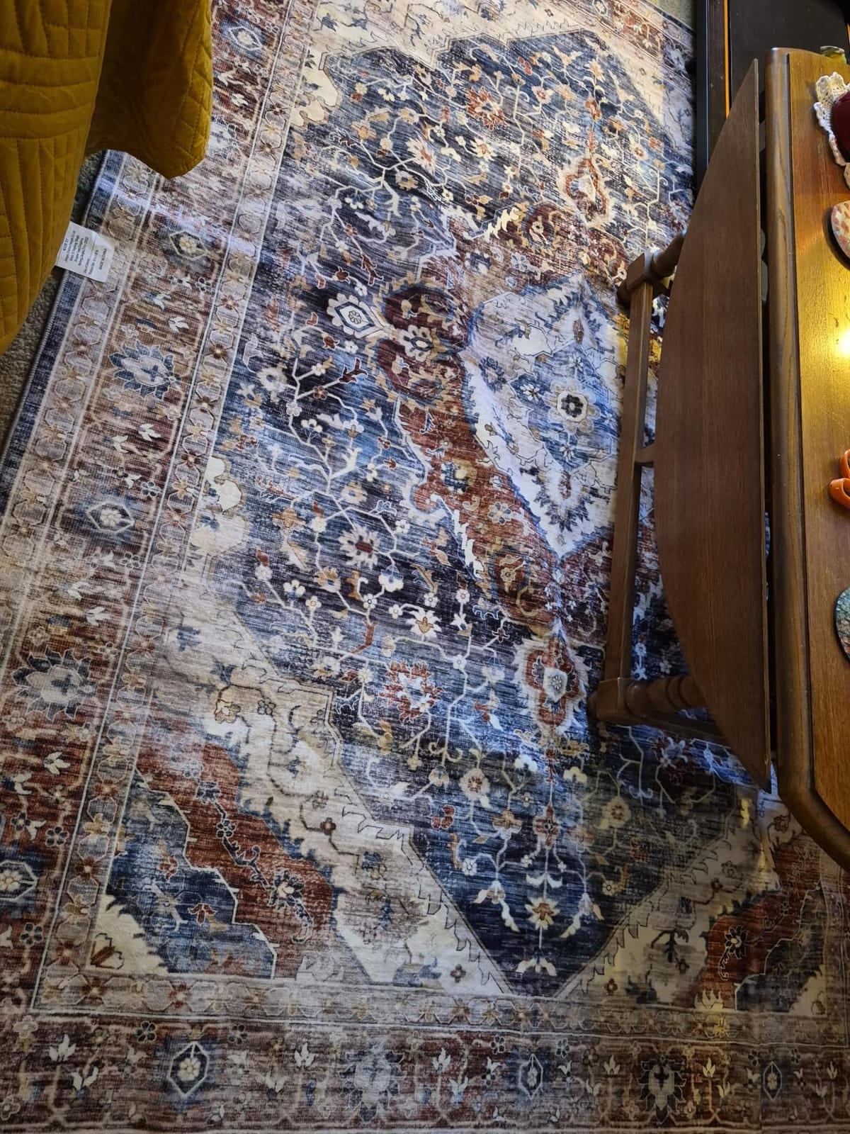 Green Rugs for Living Room - Boho 4x6 Area Rug Ultra Soft Vintage Rugs for Bedroom Playroom Decor, Low Pile Non-Slip Backing Throw Rugs Washable (Border Green customer photo 1