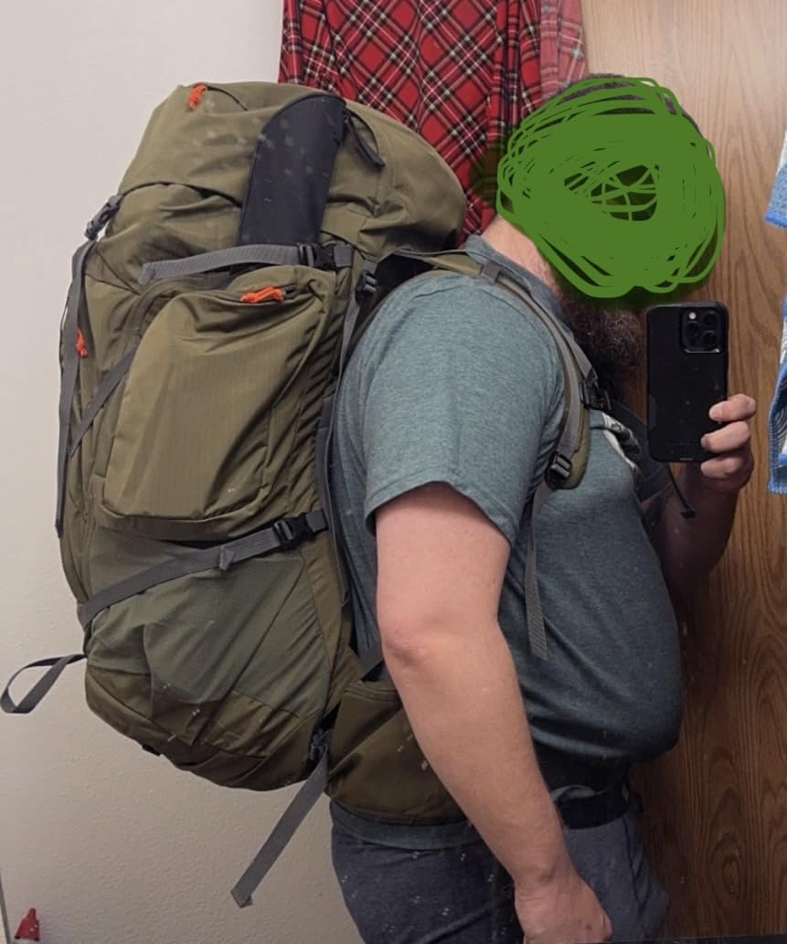 Kelty Coyote 60-105 Liter Internal Frame Backpack - Hiking, Backpacking, Travel, Adjustable Torso (65L / Black) customer photo 2