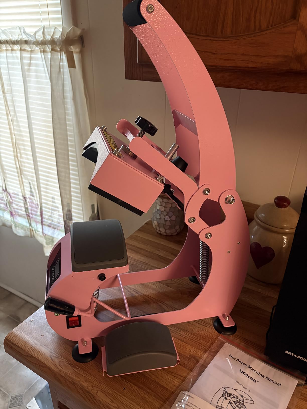 Hat Press, Hat Heat Press Machine for Caps with 2 Platens customer photo 1