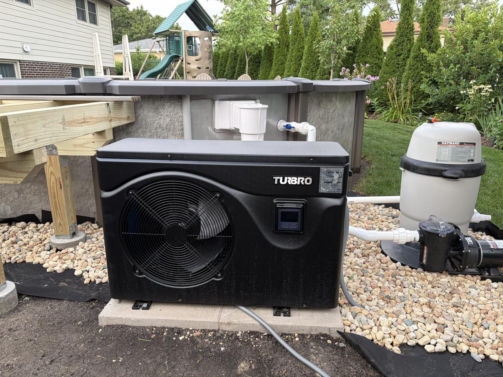 TURBRO 50,000 BTU Inverter Pool Heater, Up to 15,000 Gallons, 220-240 V customer photo 1