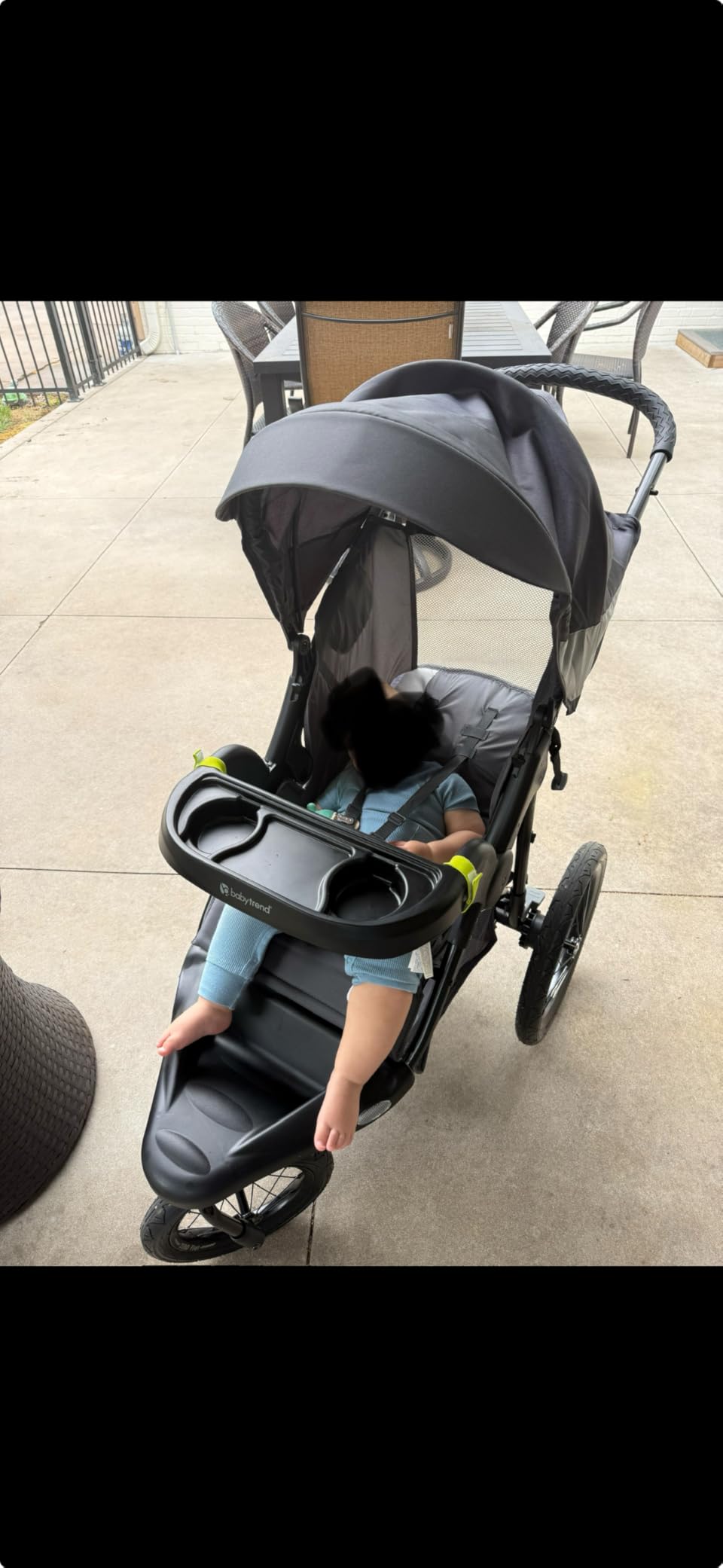 Baby Trend Expedition Zero Flat Jogger with LED Lights, Dash Grey customer photo 2