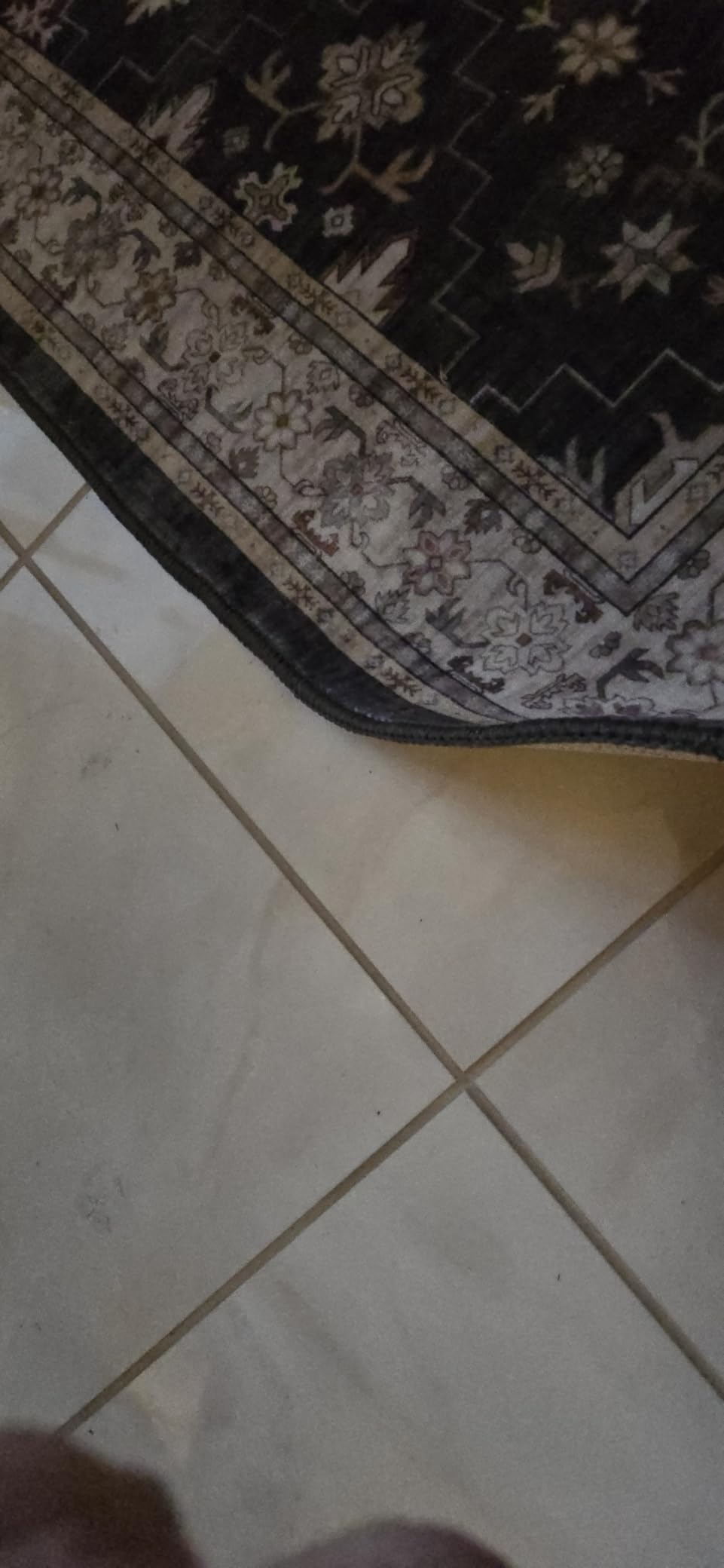 Black Boho Washable 2x6 Runner Rugs for Hallway Kitchen Bedroom Beside Laundry Room Bathroom Rug, Pet & Kids Friendly, Non Slip Low Pile Stain Resistant Soft Foldable Long 24 x 72 Floor Carpet customer photo 1