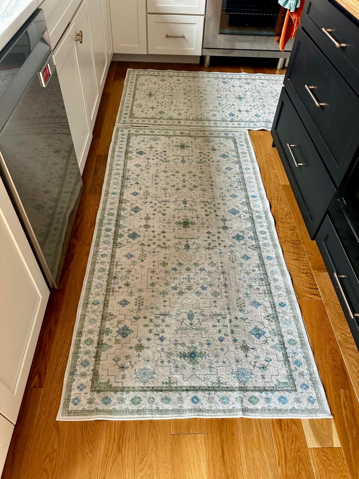 Navy Blue Area Rugs 9x12 Living Room, Dining Room Rugs for Under Table - Washable Low Pile Non-Slip Rugs for Bedroom - Vintage Boho Eclectic Home Decor - Ultra Soft Faux Wool Stain Resistance customer photo 1