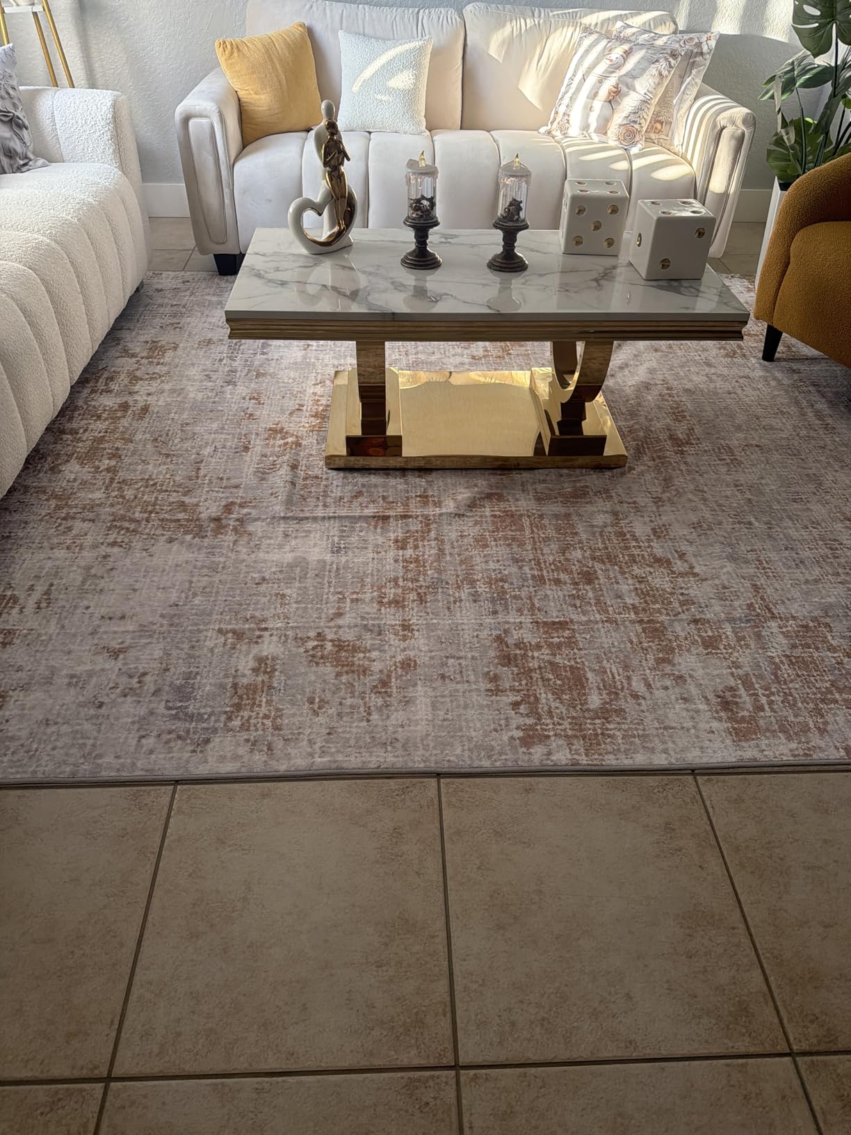 ILANGO Jute Area Rugs 8x10 for Living Room, Woven Washable Outdoor Rugs, Natural Farmhouse Indoor Rugs for High Traffice Areas, Non Slip Carpet with Rubber Backing for Bedroom Dining Table Porch customer photo 2