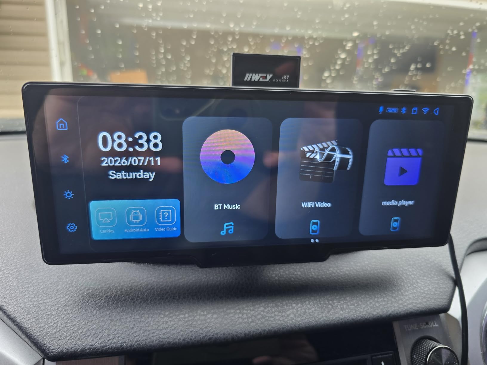 IIWEY iK7 10-Inch Wireless Apple CarPlay Screen, Android Auto, 4K Dash Cam customer photo 1