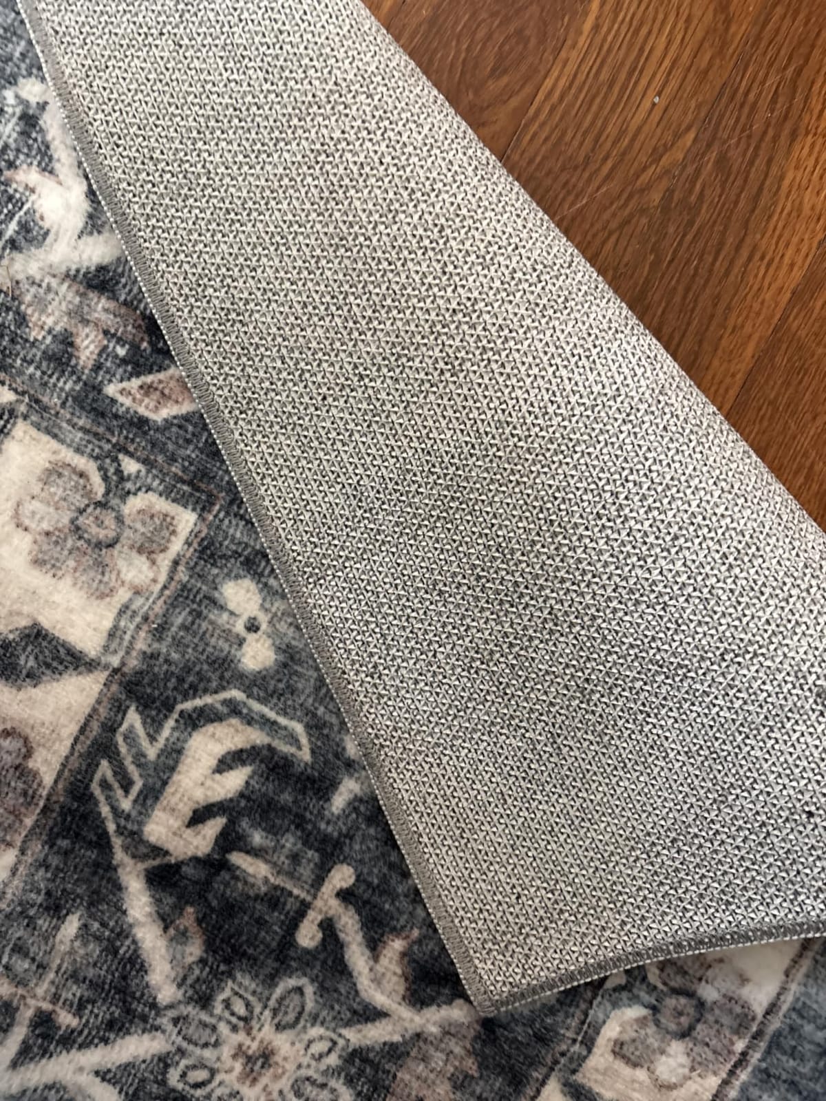 AMADA HOMEFURNISHING 8x10 Washable Area Rug, Low-Profile with Non-Slip Backing & Durable Edge Binding, Vintage Large Rugs for Living Room, Bedroom, Dining Room, Blue customer photo 2